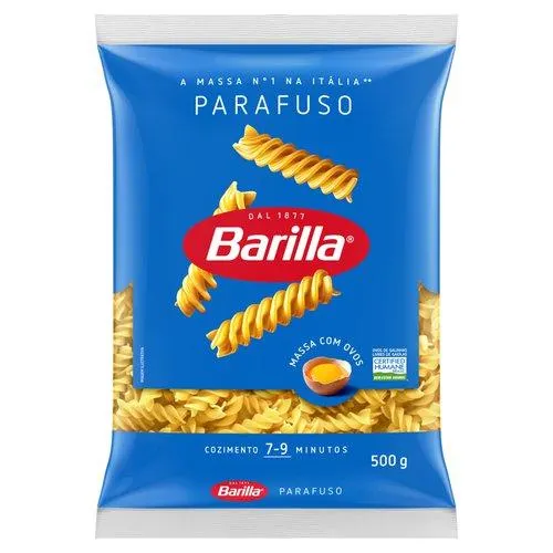 Macarrão com Ovos Parafuso Barilla Pacote 500g