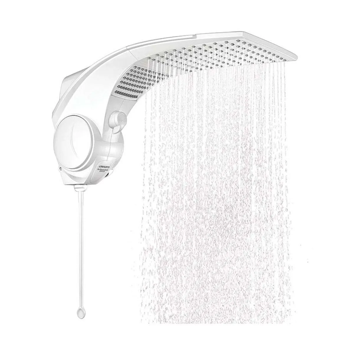 Chuveiro Elétrico Eletrônico 7500W 220V Duo Shower Quadra Branco Lorenzetti
