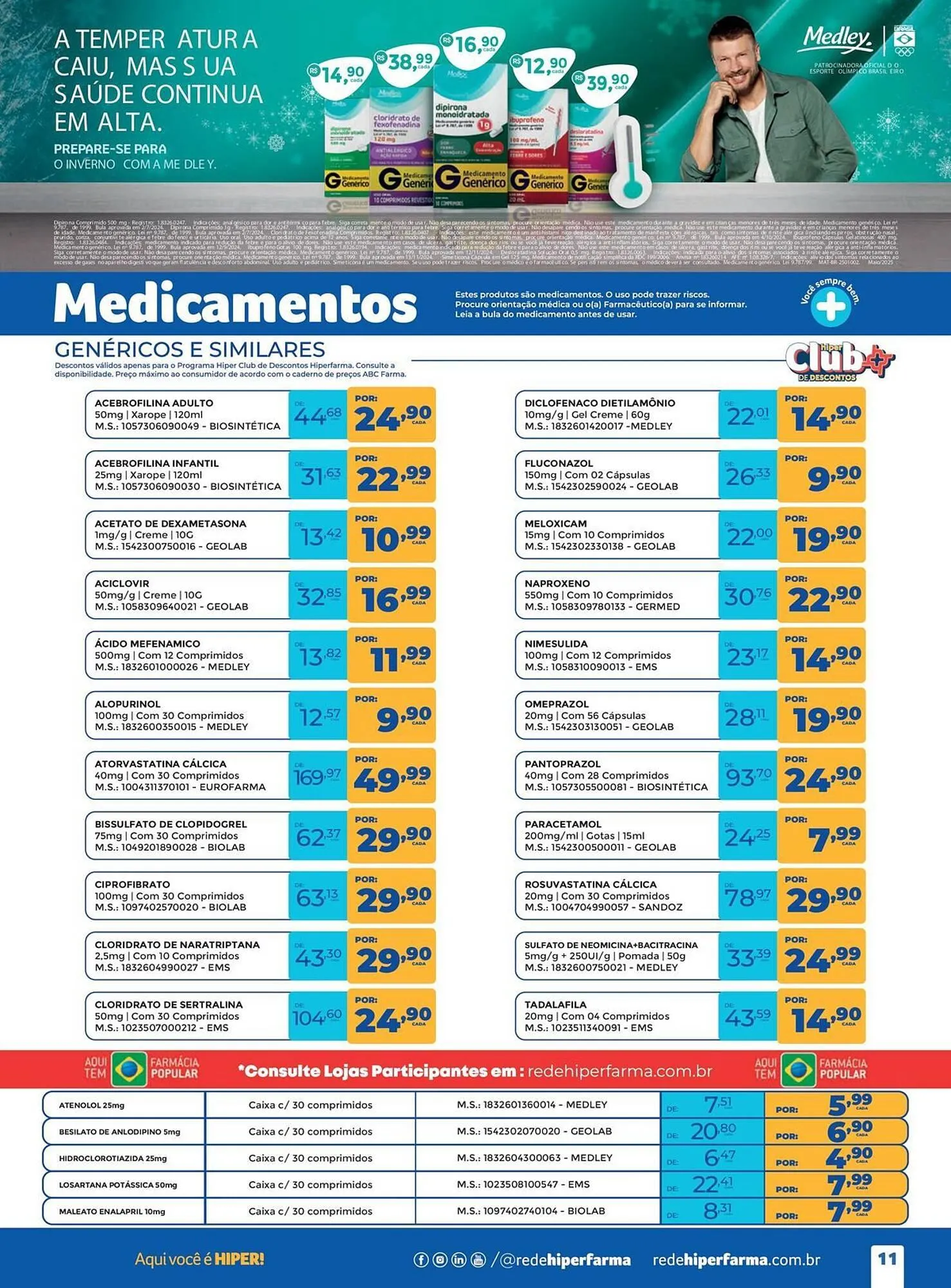 Encarte de Catálogo Hiper Farma 5 de julho até 4 de agosto 2025 - Pagina 11