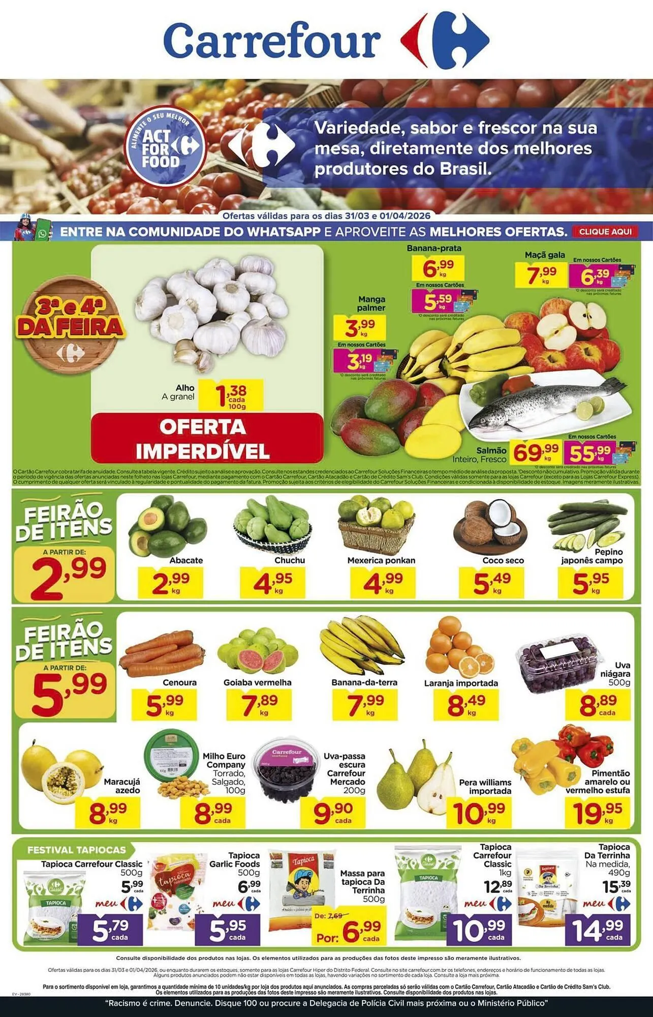 Encarte de Folheto Carrefour 31 de março até 1 de abril 2026 - Pagina 1