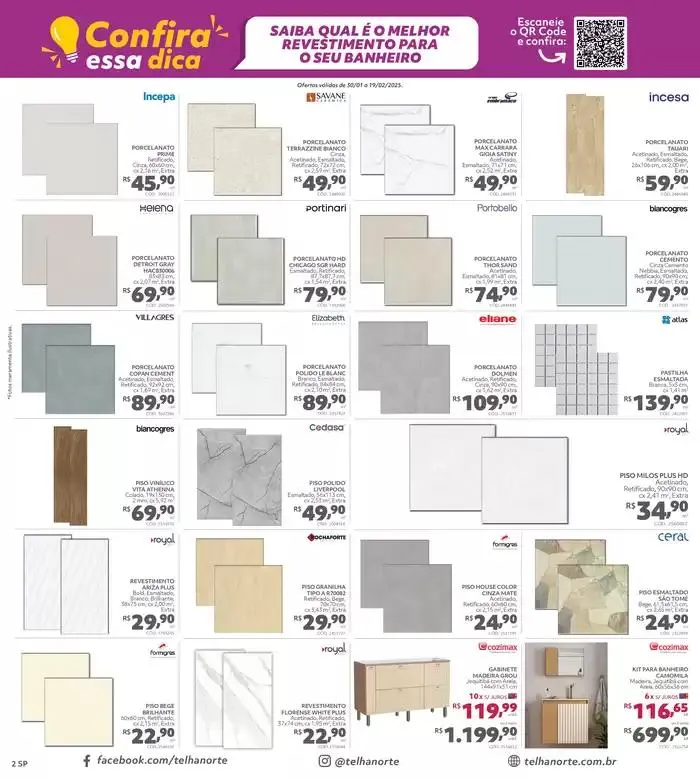 Encarte de Casa Verão Telhanorte 31 de janeiro até 19 de fevereiro 2025 - Pagina 2