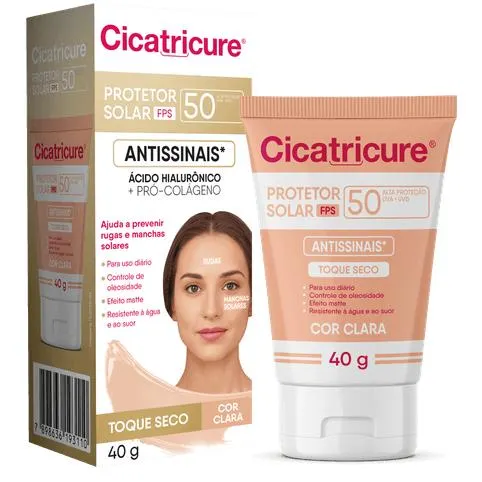 Cicatricure Protetor Solar FPS 50 com Cor 40g - Clara