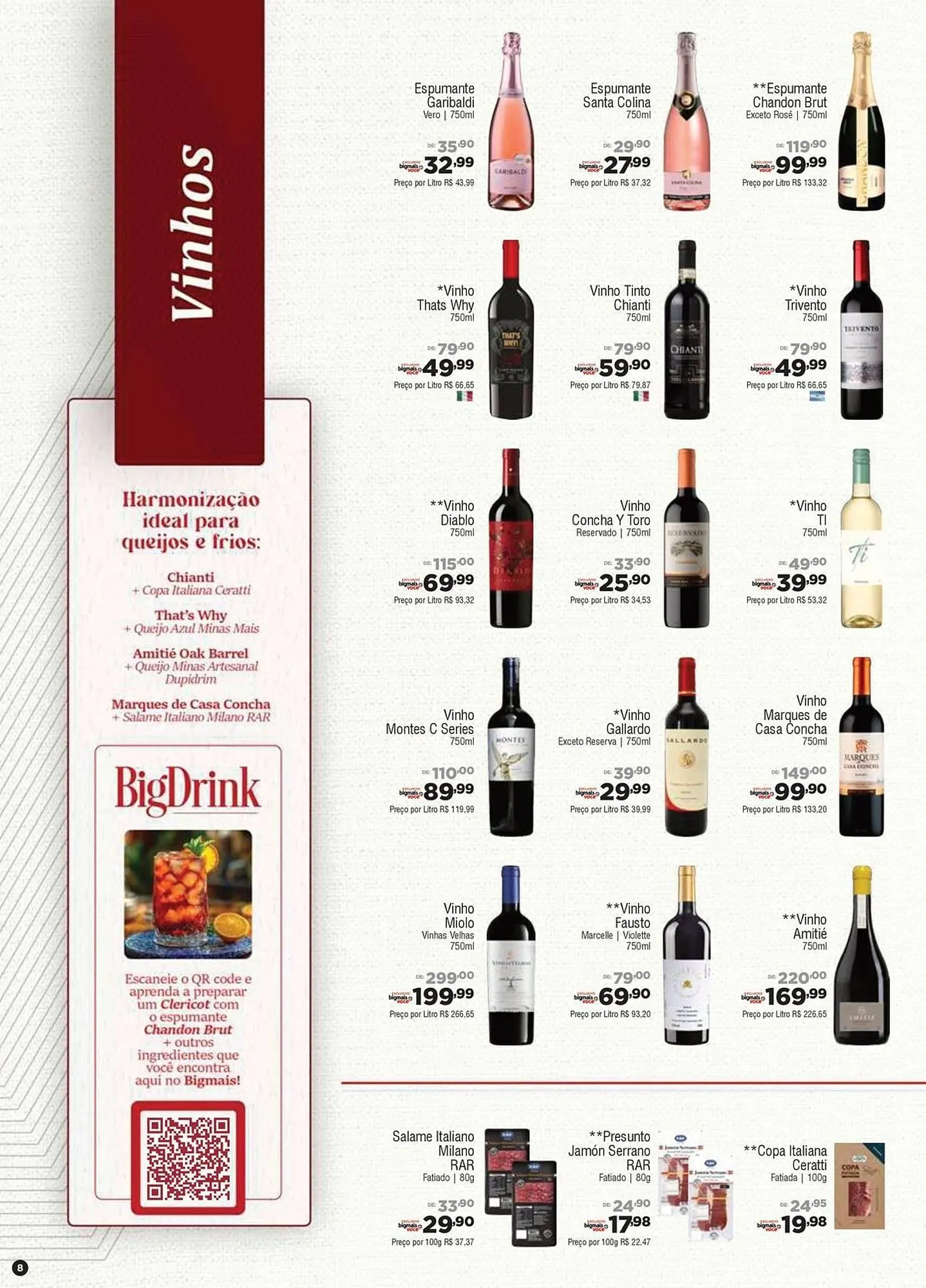 Encarte de Catálogo Big Mais Supermercados 25 de agosto até 7 de dezembro 2025 - Pagina 8