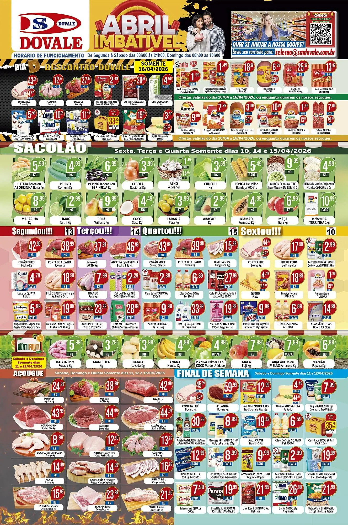 Encarte de Folheto Dovale 10 de abril até 16 de abril 2026 - Pagina 1