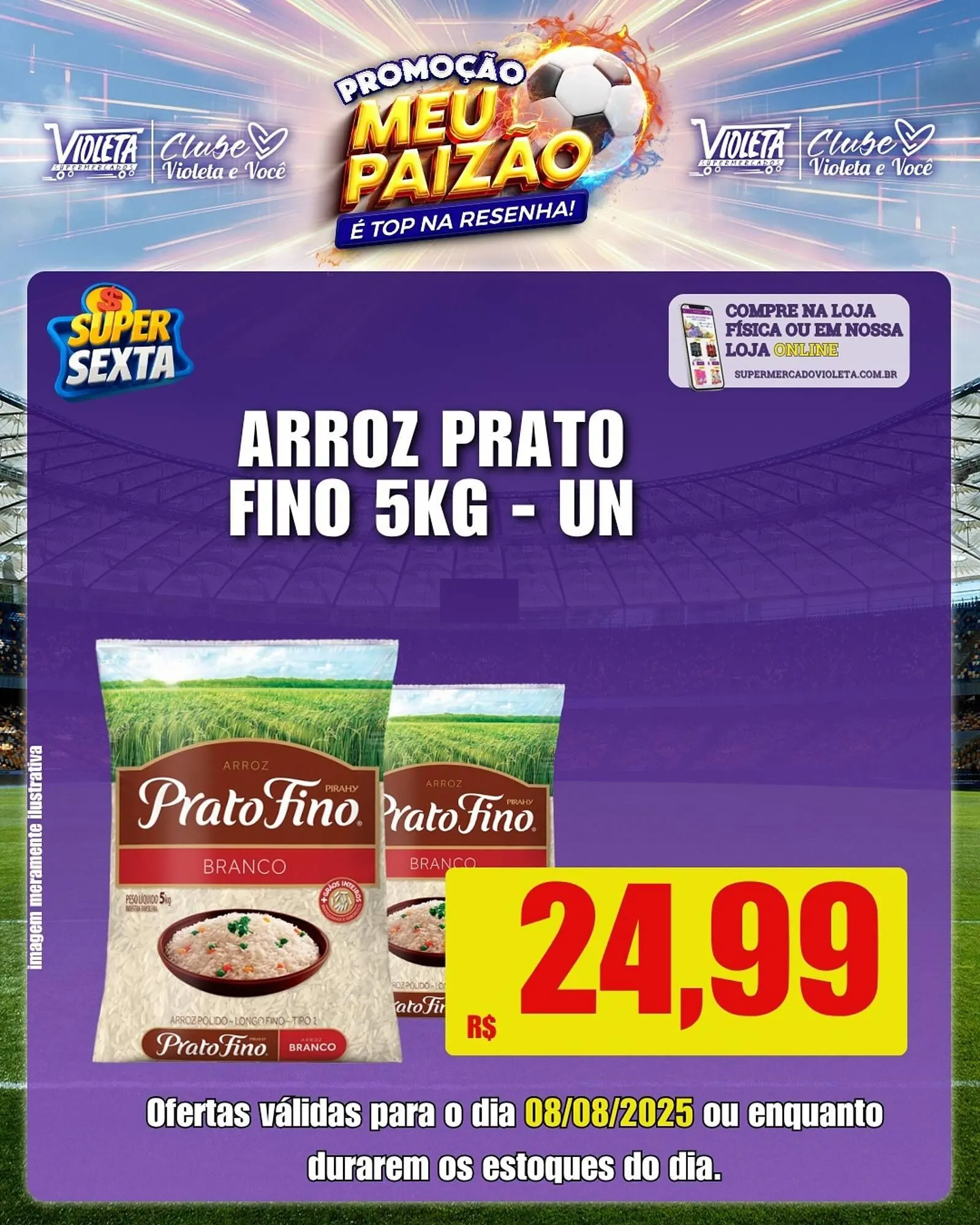 Encarte de Catálogo Violeta Supermercados 7 de agosto até 8 de agosto 2025 - Pagina 1