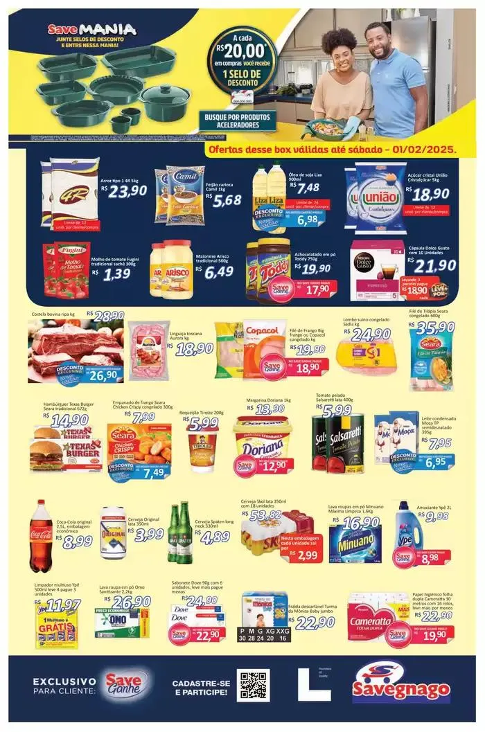 Encarte de Super Ofertas 31 de janeiro até 2 de fevereiro 2025 - Pagina 1