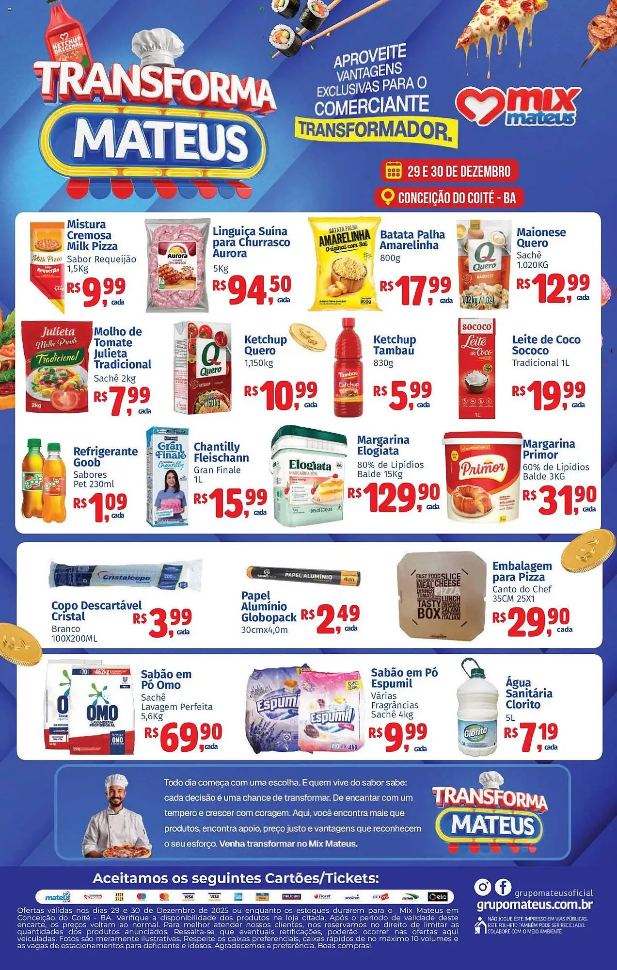 Encarte de Catálogo Supermercados Mateus 29 de dezembro até 30 de dezembro 2025 - Pagina 1