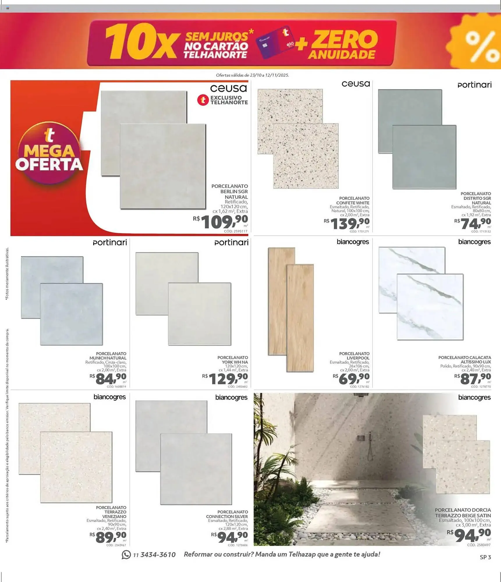 Encarte de Catálogo Telhanorte 23 de outubro até 12 de novembro 2025 - Pagina 3