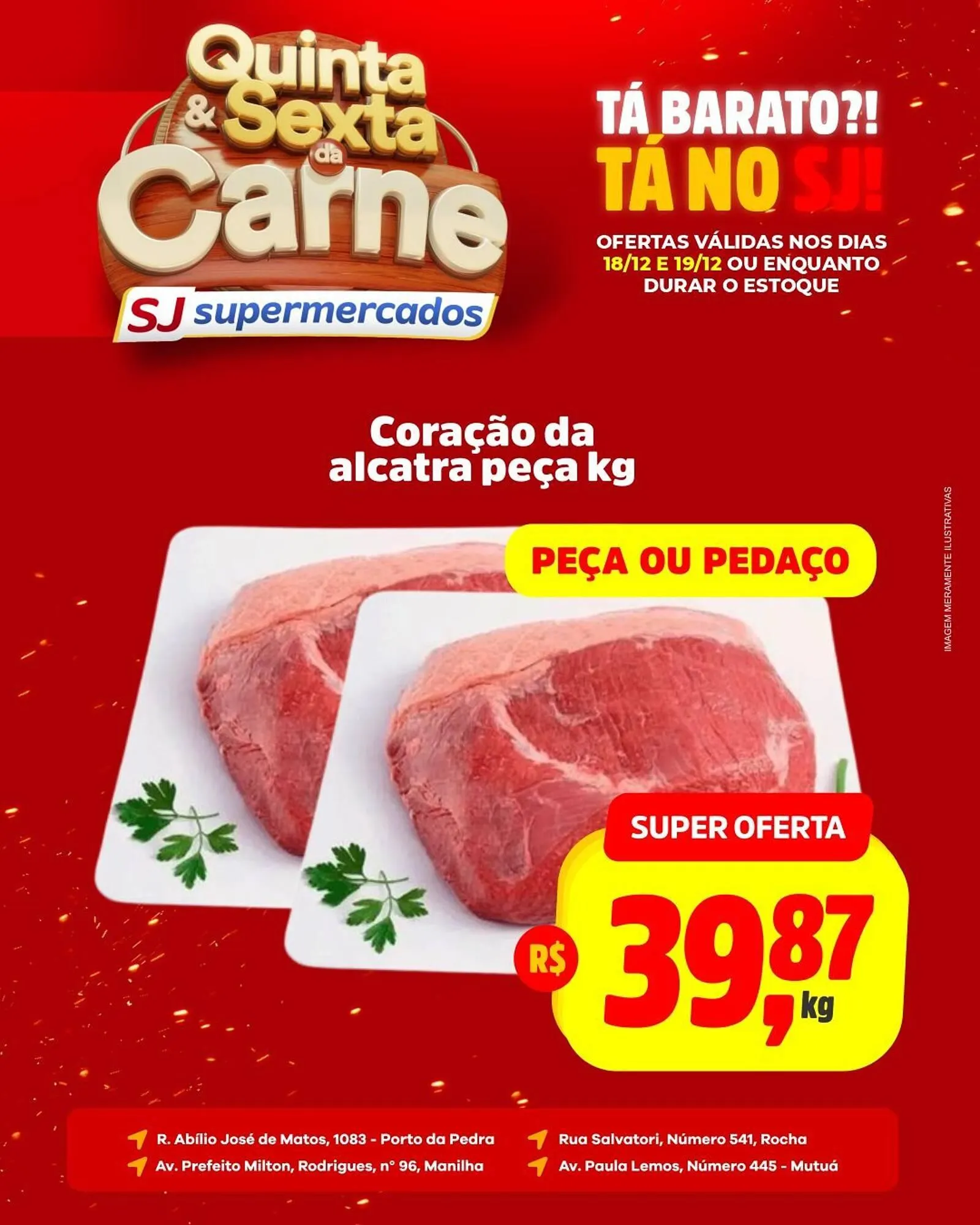 Encarte de Encarte Sj Supermercados 18 de dezembro até 19 de dezembro 2025 - Pagina 1