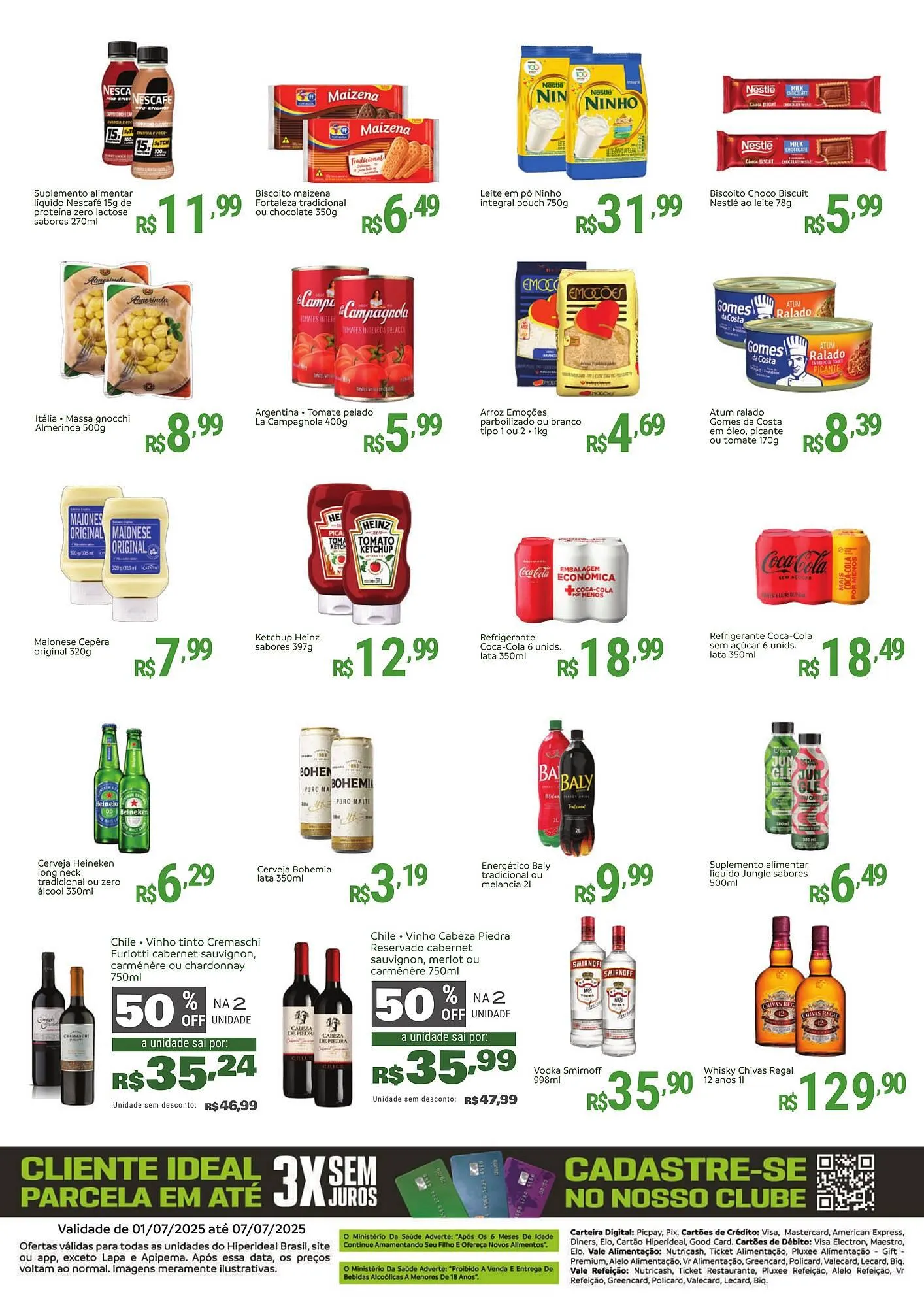 Encarte de Catálogo Hiperideal Supermercados 1 de julho até 7 de julho 2025 - Pagina 3