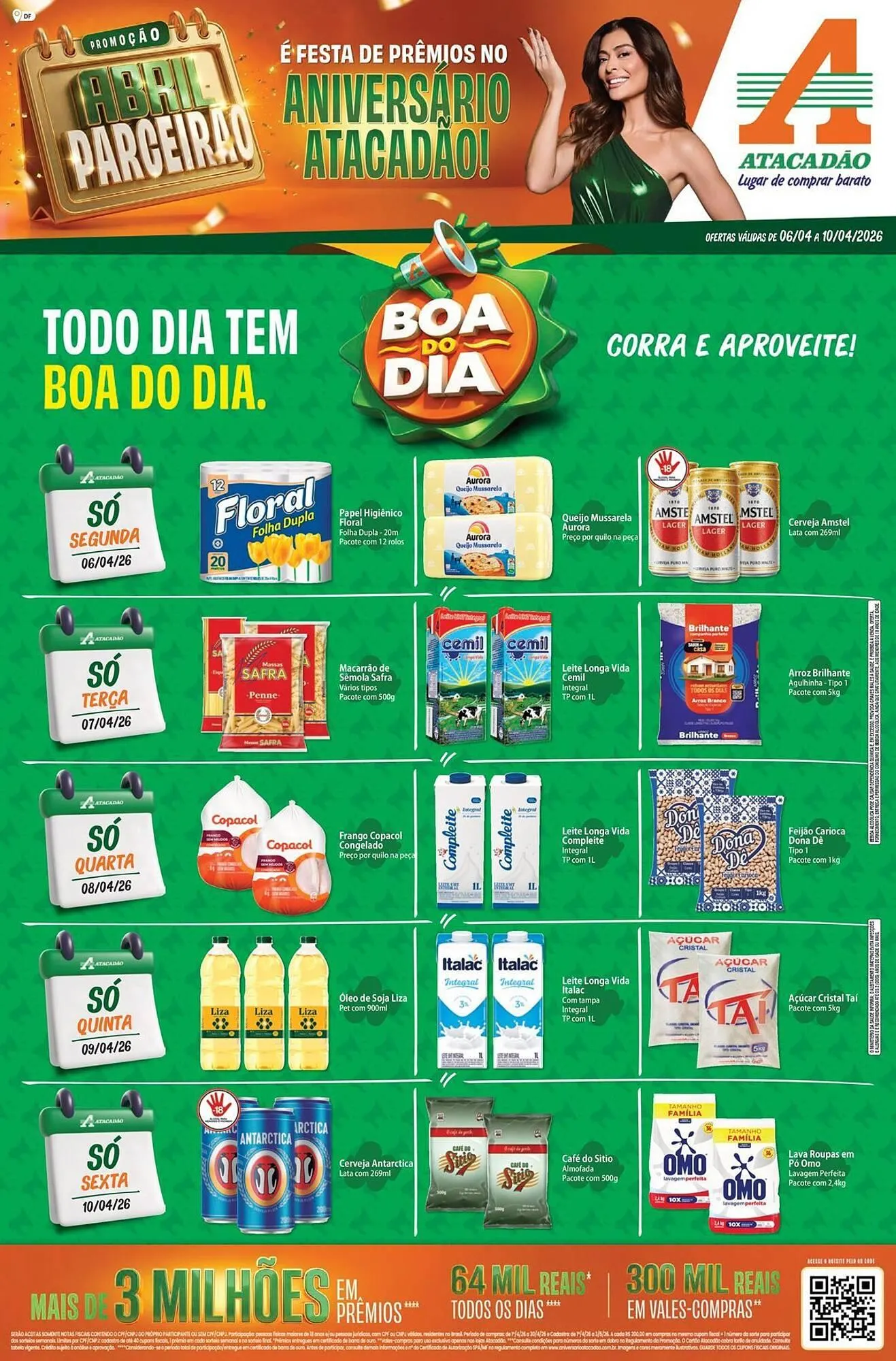 Encarte de Folheto Atacadão 6 de abril até 10 de abril 2026 - Pagina 1