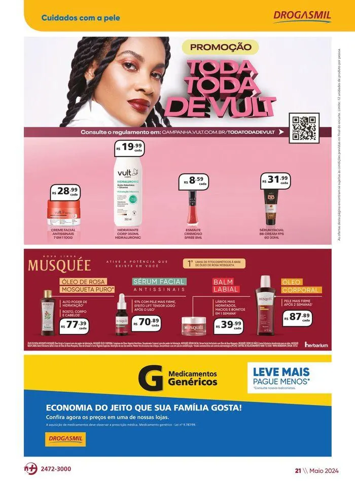 Encarte de Aniversário Drogasmil 3 de maio até 2 de junho 2024 - Pagina 21