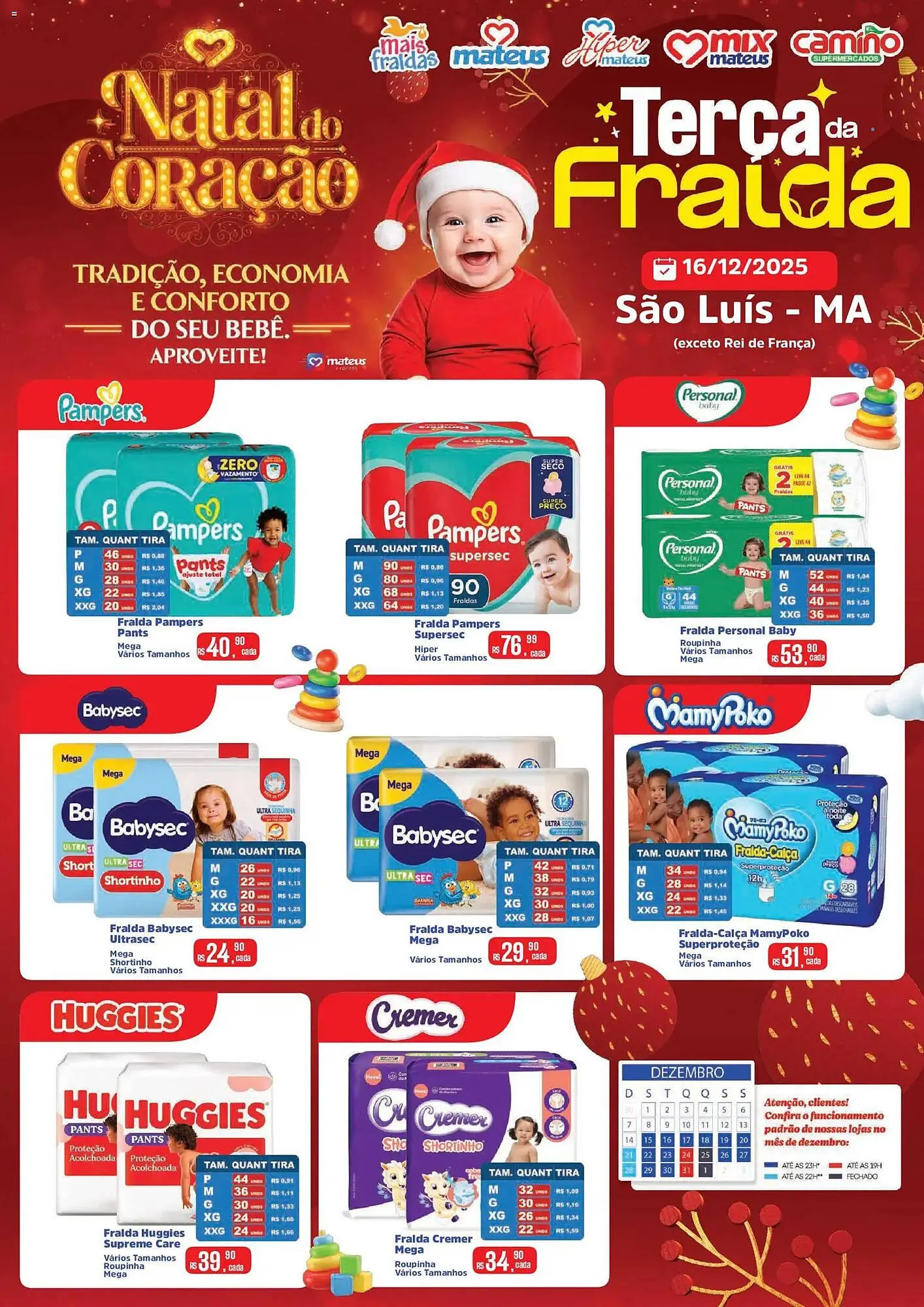 Encarte de Catálogo Supermercados Mateus 16 de dezembro até 16 de dezembro 2025 - Pagina 1