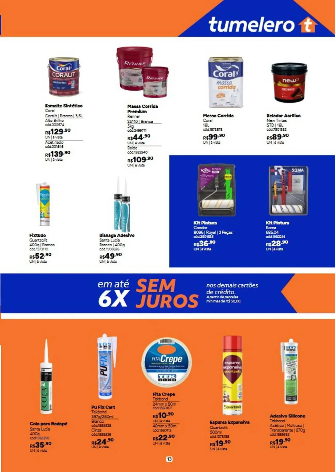 Encarte de Catálogo Tumelero 3 de março até 25 de março 2026 - Pagina 13