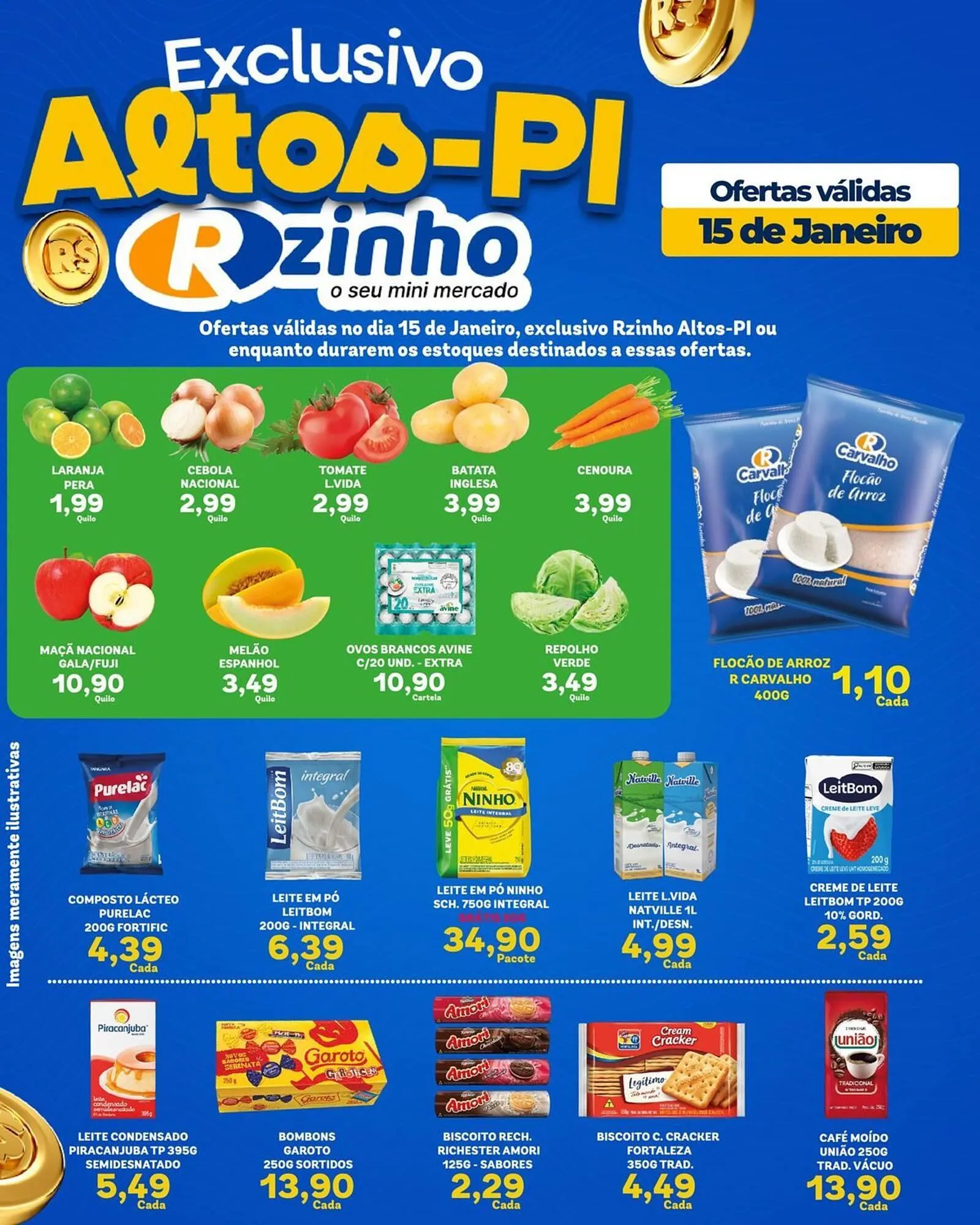 Encarte de Catálogo Carvalho Supermercado 15 de janeiro até 15 de janeiro 2026 - Pagina 1