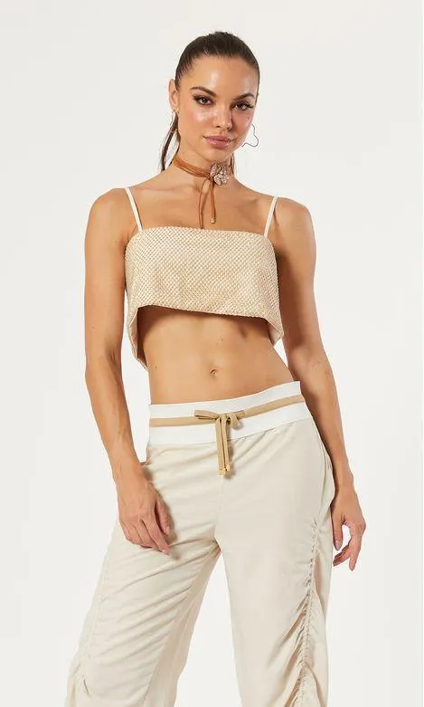 Cropped Termo Frutacor - Areia