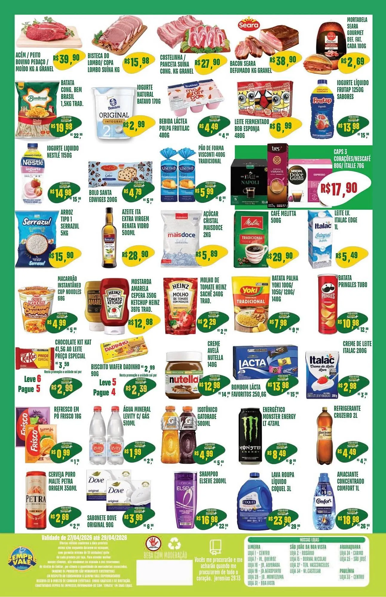 Encarte de Catálogo Sempre Vale Supermercados 27 de abril até 29 de abril 2026 - Pagina 2