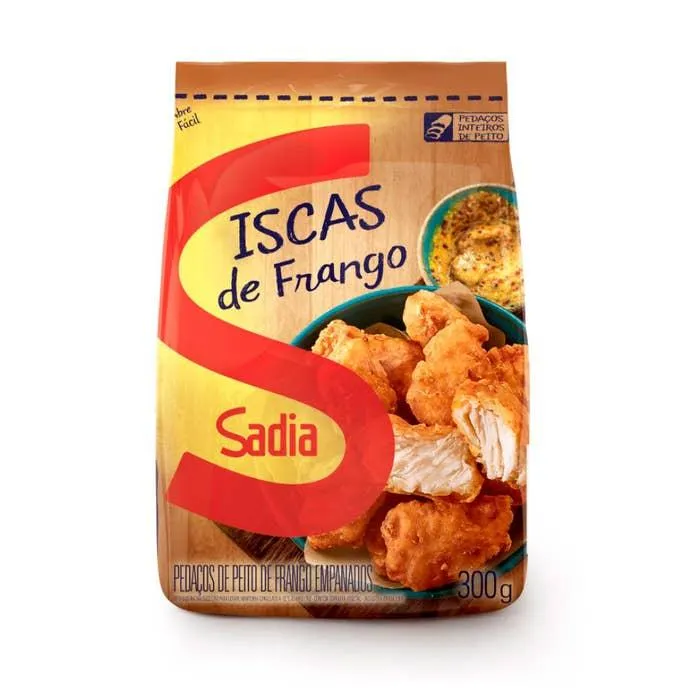 Iscas De Frango Empanado Sadia Tradicional Embalagem 300g