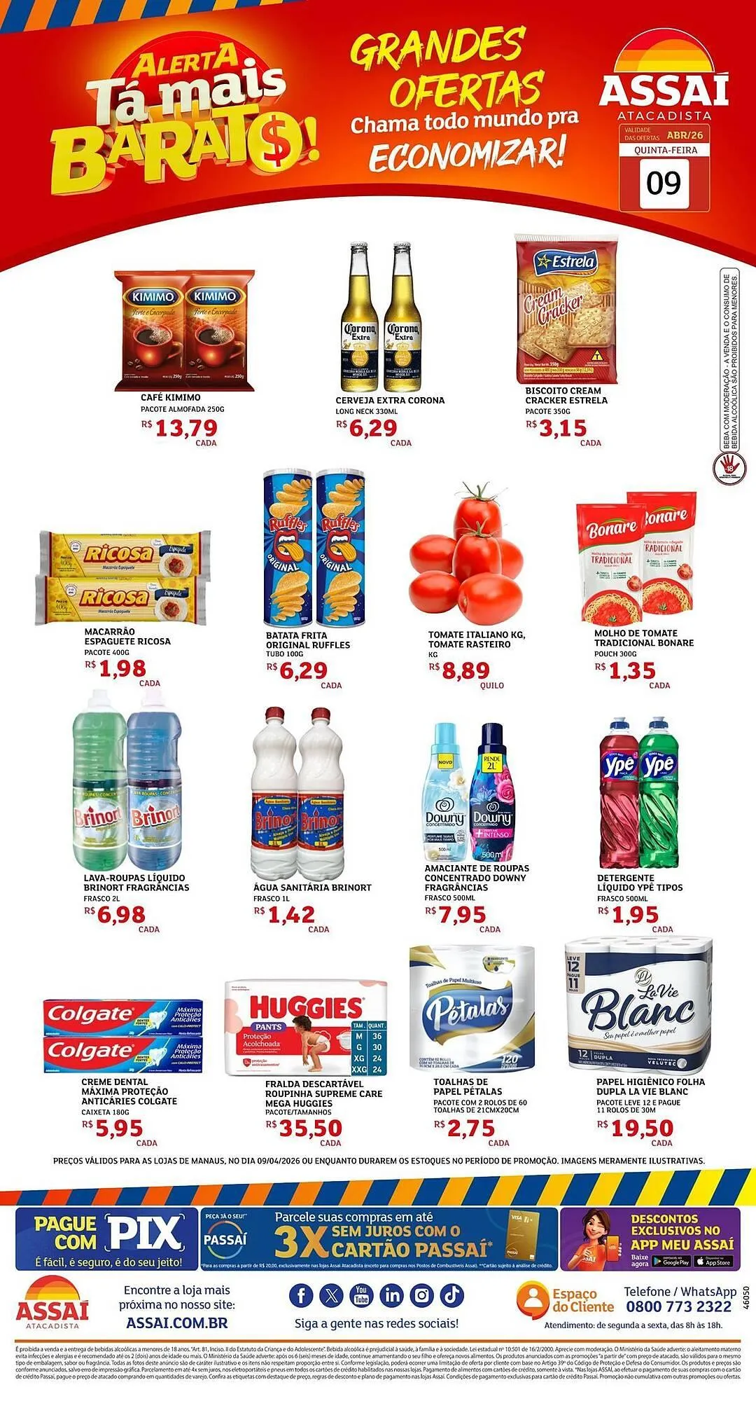 Encarte de Encarte Assaí Atacadista 2 de julho até 9 de julho 2026 - Pagina 1