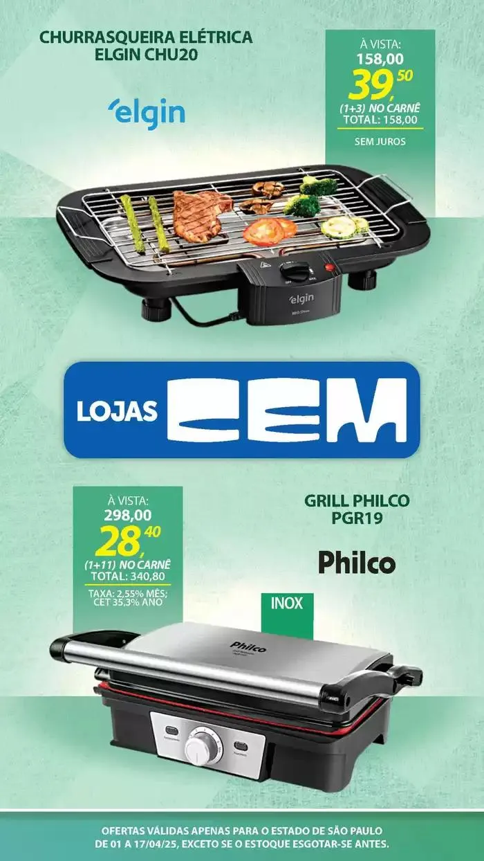 Encarte de Encarte Lojas Cem 3 de abril até 17 de abril 2025 - Pagina 80