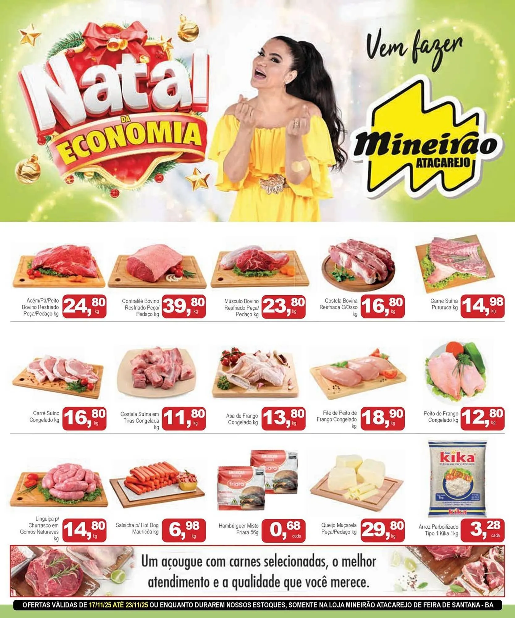 Encarte de Folheto Mineirão Atacarejo 17 de novembro até 23 de novembro 2025 - Pagina 1