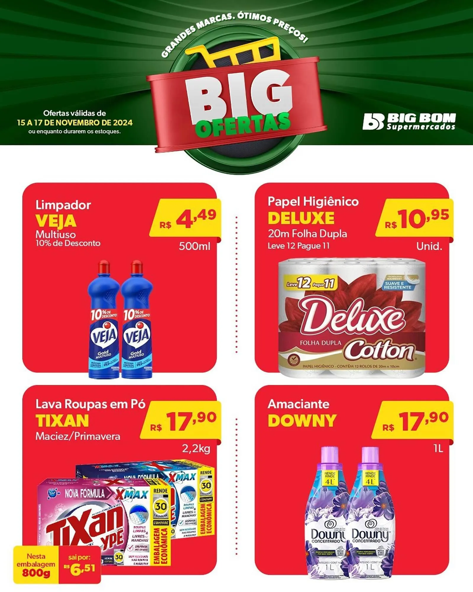 Encarte de Catálogo Big Bom Supermercados 15 de novembro até 17 de novembro 2024 - Pagina 2