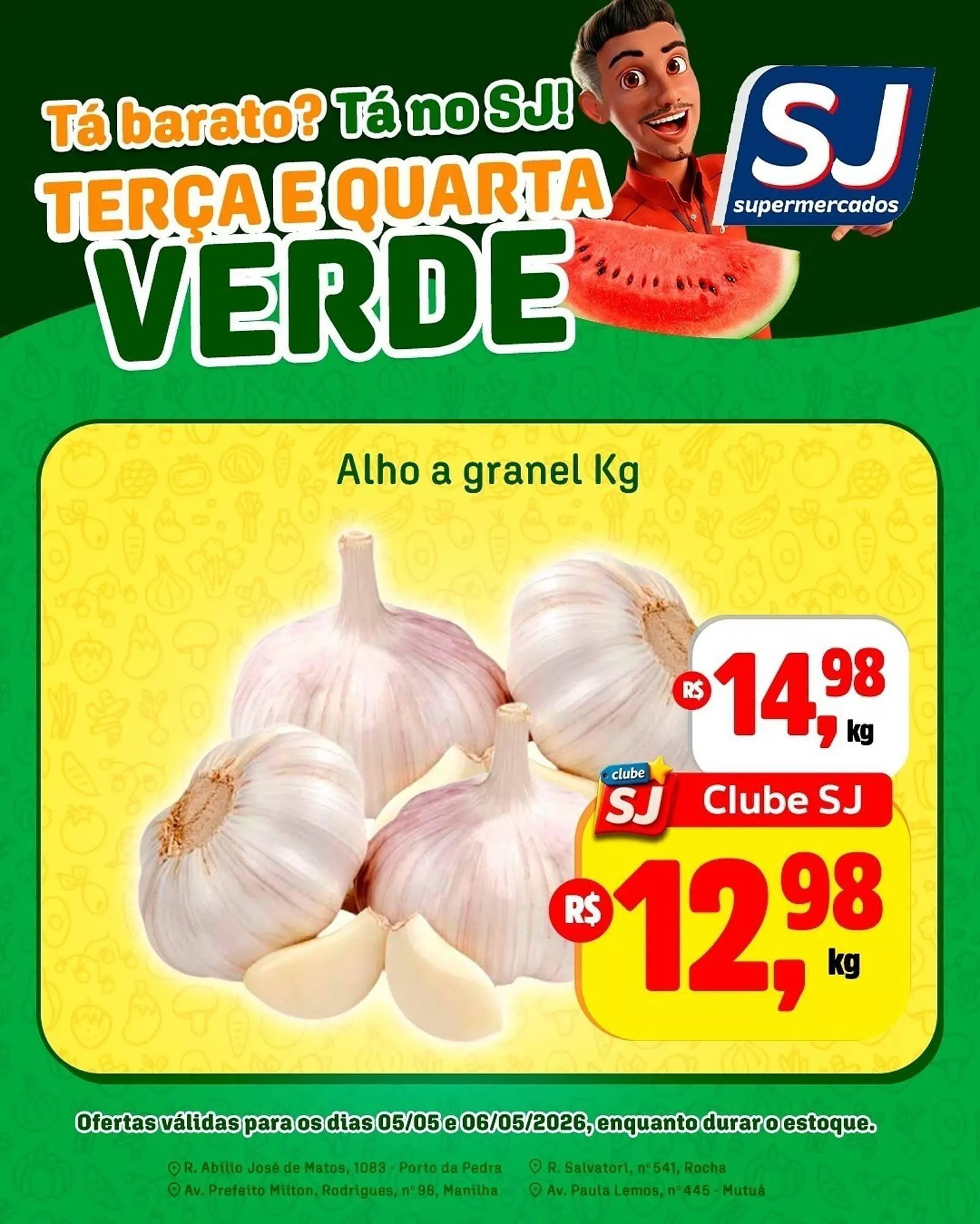 Encarte de Encarte Sj Supermercados 5 de maio até 6 de maio 2026 - Pagina 1
