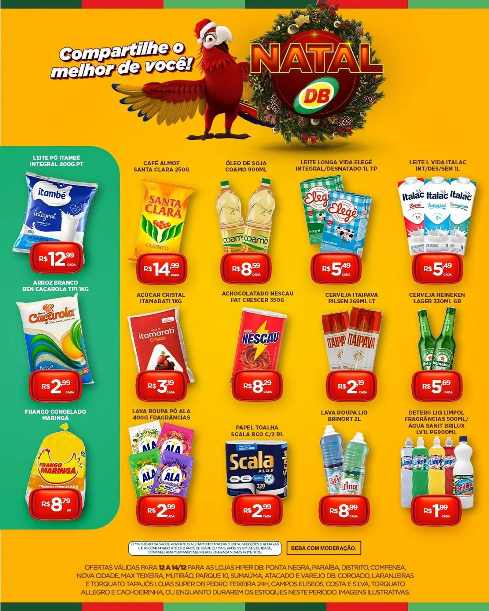 Encarte de Catálogo DB Supermercados 12 de dezembro até 14 de dezembro 2025 - Pagina 2