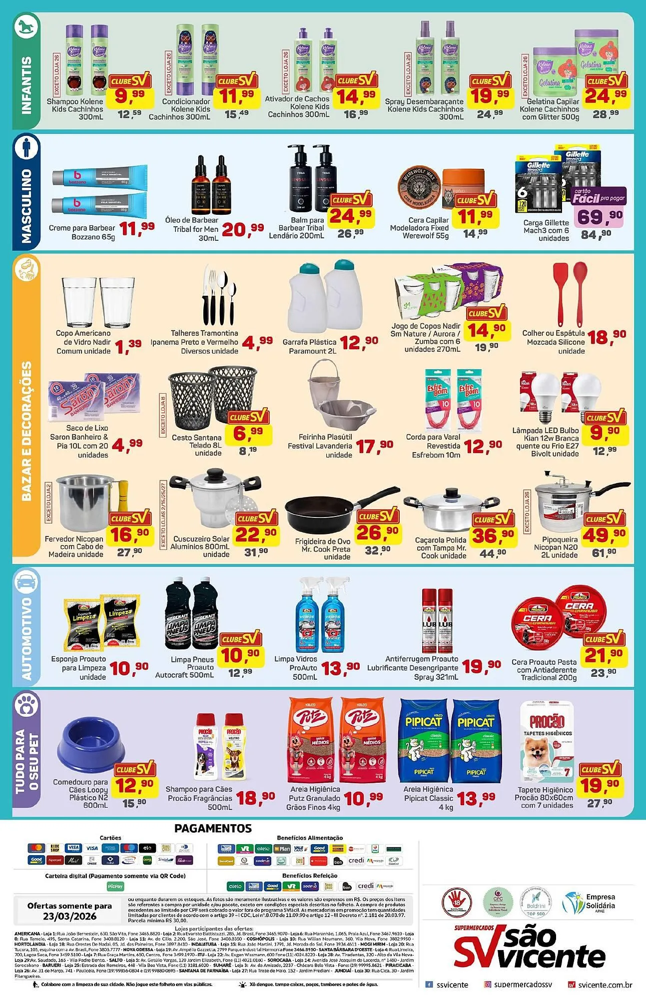 Encarte de Catálogo Supermercados São Vicente 23 de março até 23 de março 2026 - Pagina 2