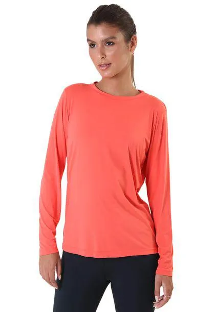 Camiseta Feminina Manga Longa UV 50+ Trend Color