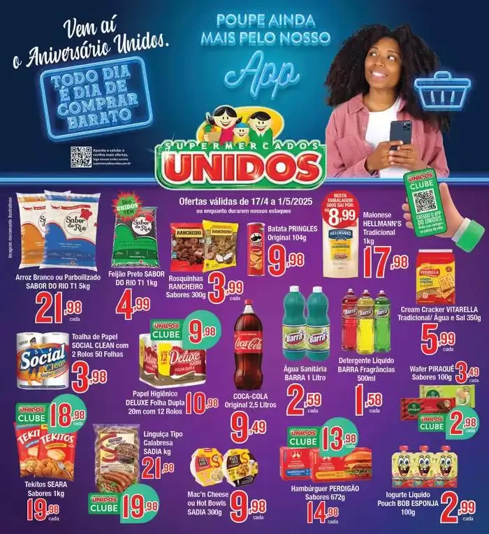 Encarte de Encarte Supermercados Unidos 17 de abril até 1 de maio 2025 - Pagina 1