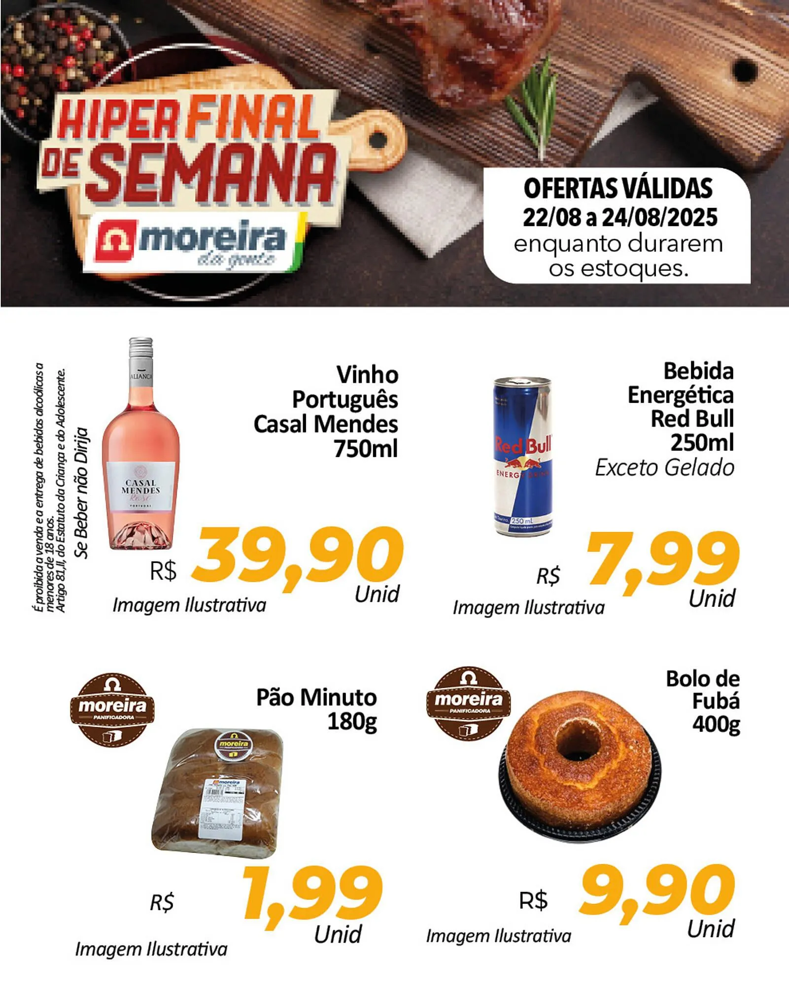 Encarte de Catálogo Hiper Moreira 22 de agosto até 24 de agosto 2025 - Pagina 3