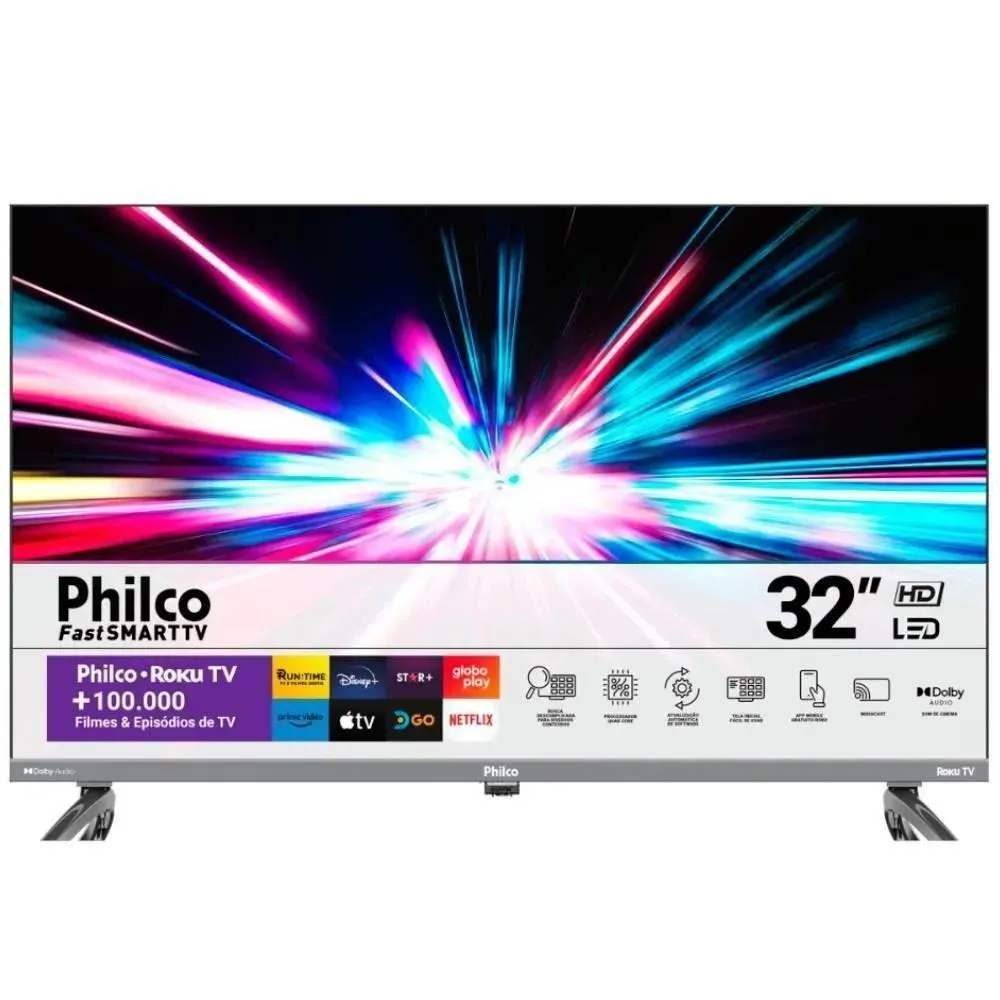 Smart Tv 32 Polegadas Philco Led PTV32K34RKGB HD