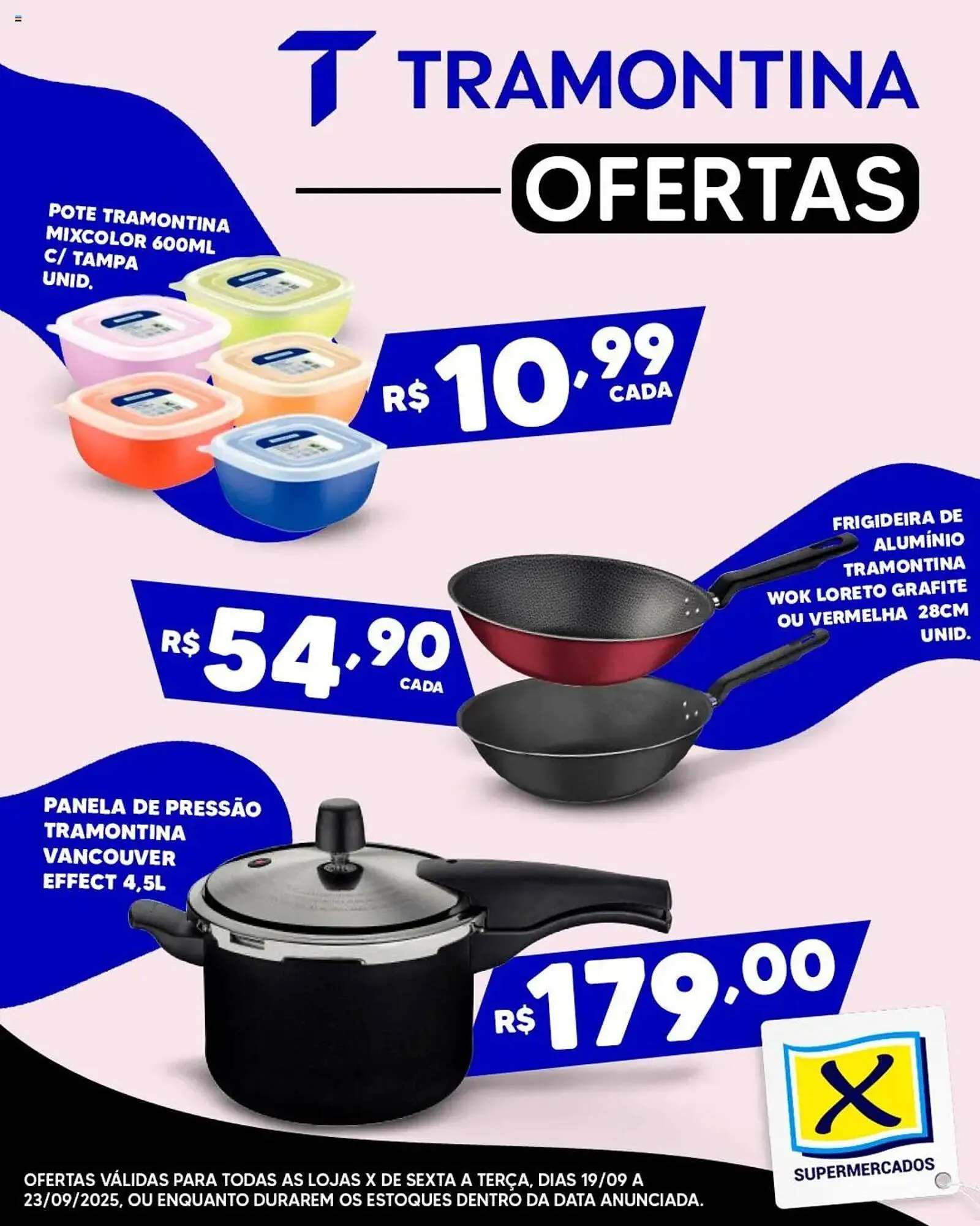 Encarte de Folheto X Supermercados 19 de setembro até 23 de setembro 2025 - Pagina 1