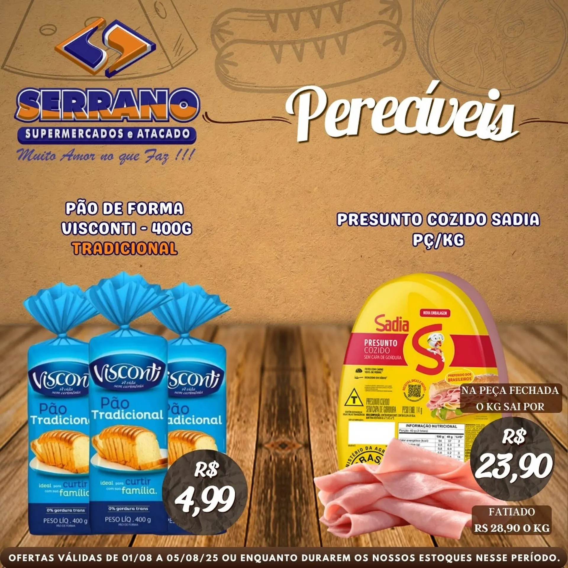 Encarte de Catálogo Serrano Supermercado 1 de agosto até 5 de agosto 2025 - Pagina 1