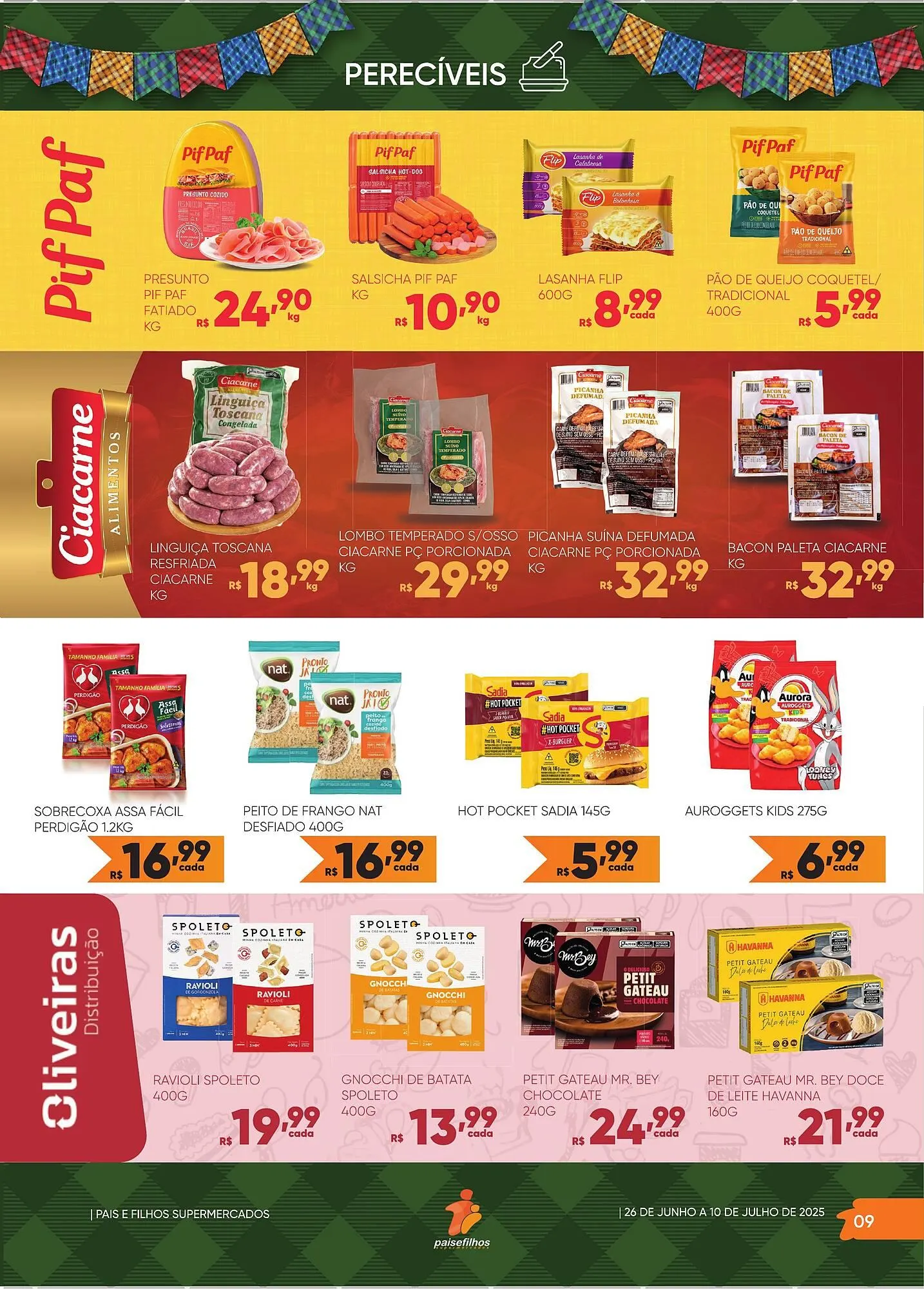 Encarte de Catálogo Pais e Filhos Supermercados 2 de julho até 10 de julho 2025 - Pagina 9