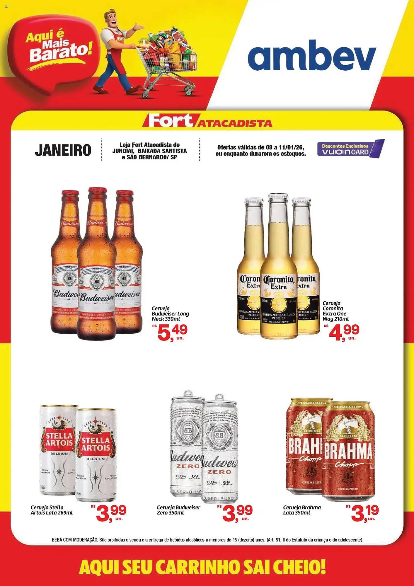 Encarte de Tabloide Fort Atacadista 8 de janeiro até 11 de janeiro 2026 - Pagina 1