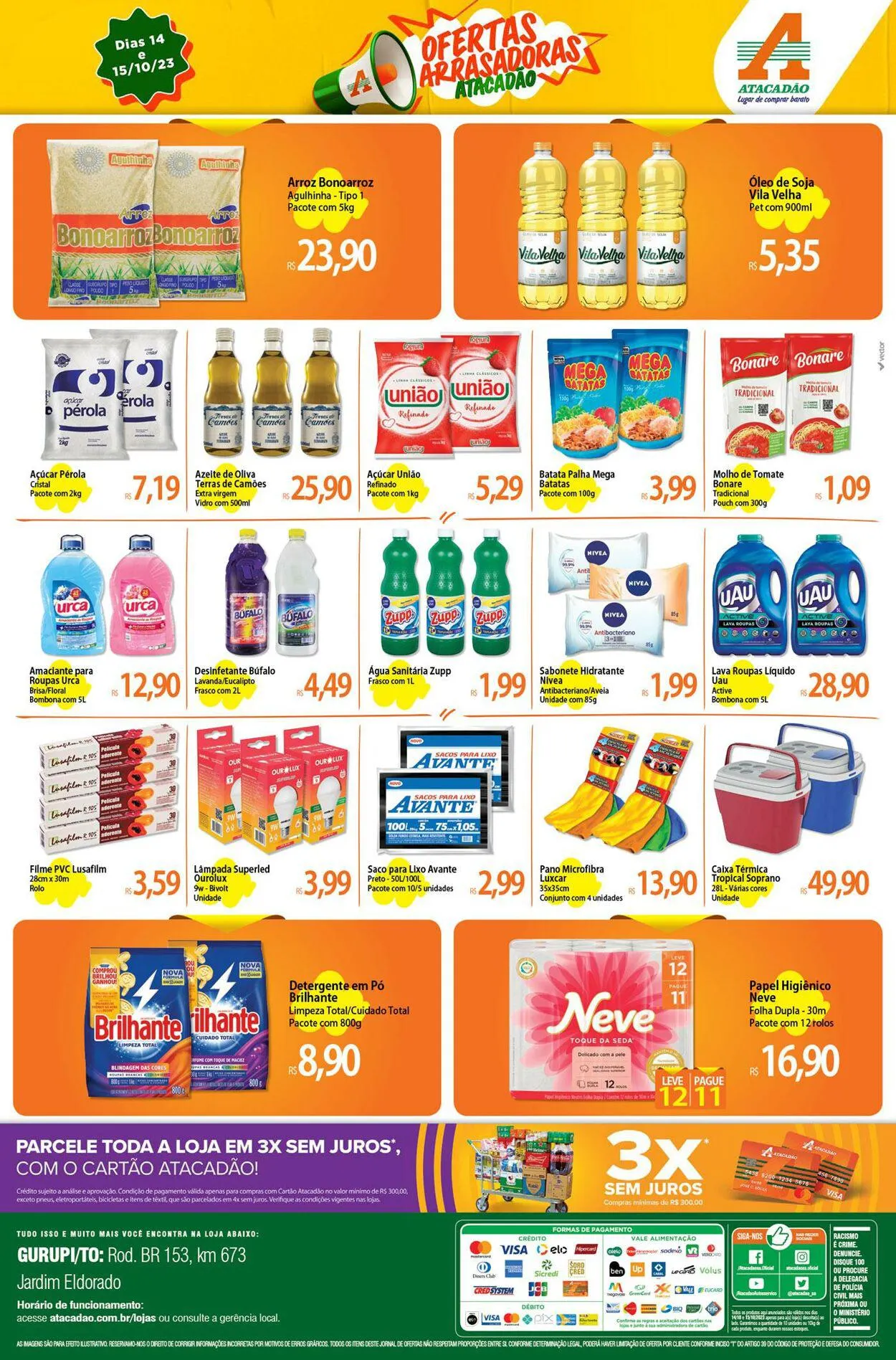 Encarte de Atacadão - TO - Gurupi 14 de outubro até 15 de outubro 2023 - Pagina 2