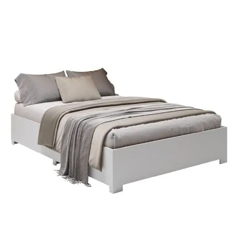 Cama Box Base Casal para Colchão de Até 1,38m Desmontável Aruba Branco Dobuê