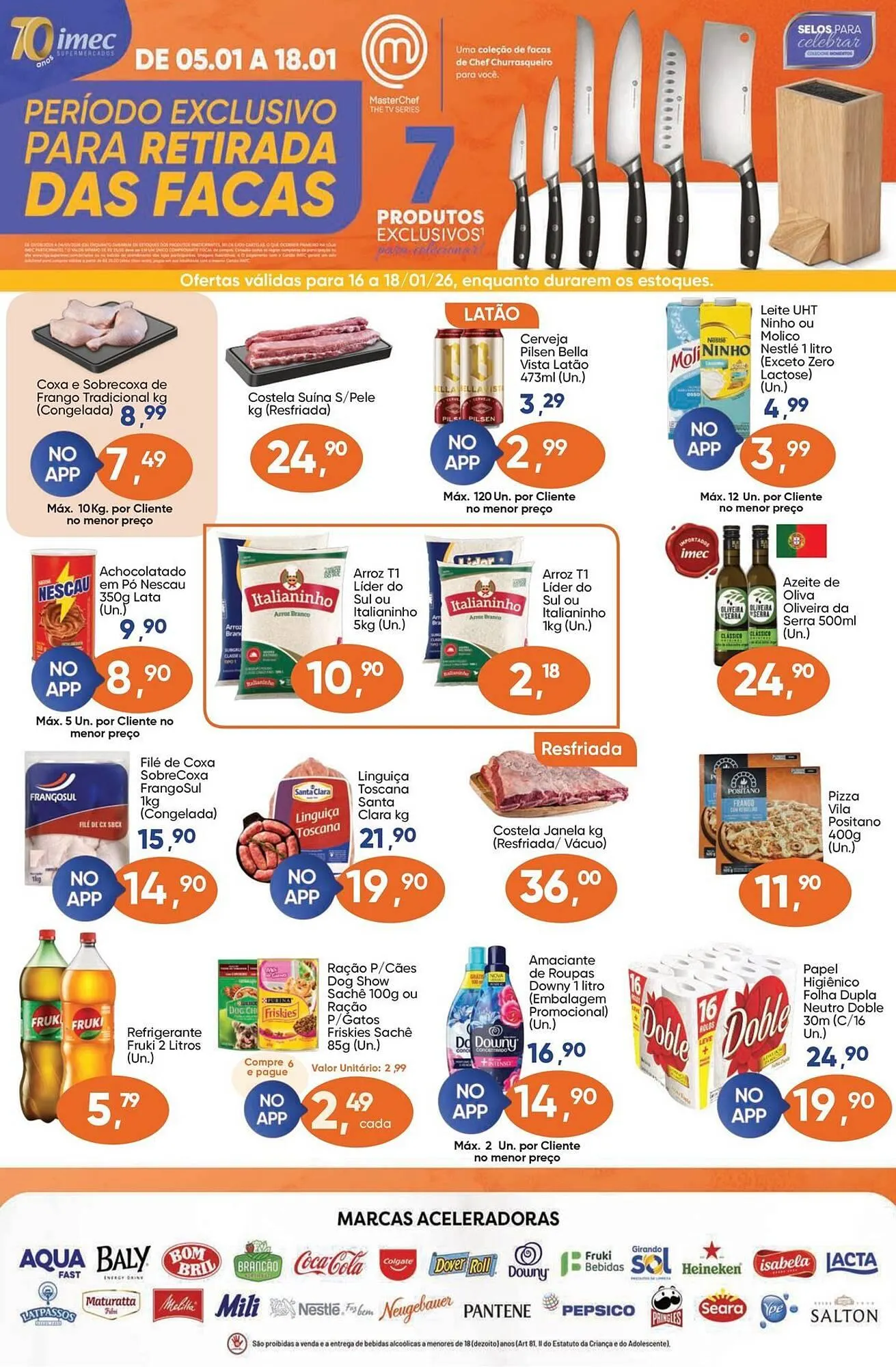 Encarte de Catálogo Imec Supermercados 16 de janeiro até 18 de janeiro 2026 - Pagina 1