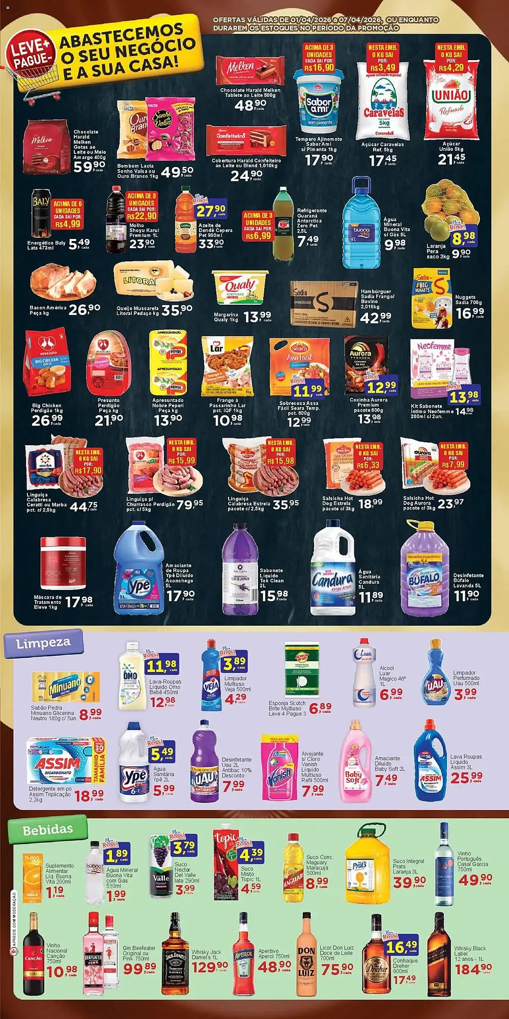 Encarte de Folheto Rossi Supermercado 1 de abril até 7 de abril 2026 - Pagina 3