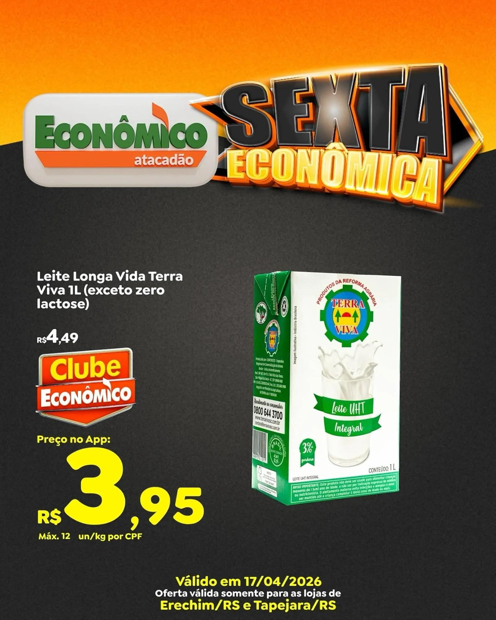 Encarte de Catálogo Econômico Atacadão 17 de abril até 17 de abril 2026 - Pagina 1