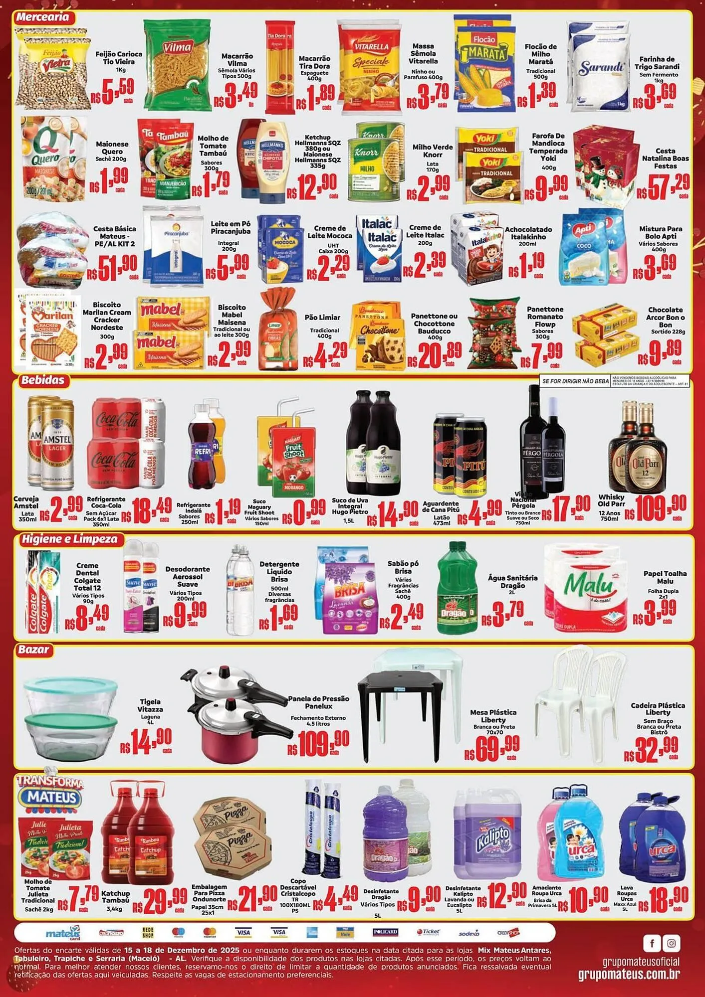 Encarte de Catálogo Supermercados Mateus 15 de dezembro até 18 de dezembro 2025 - Pagina 2