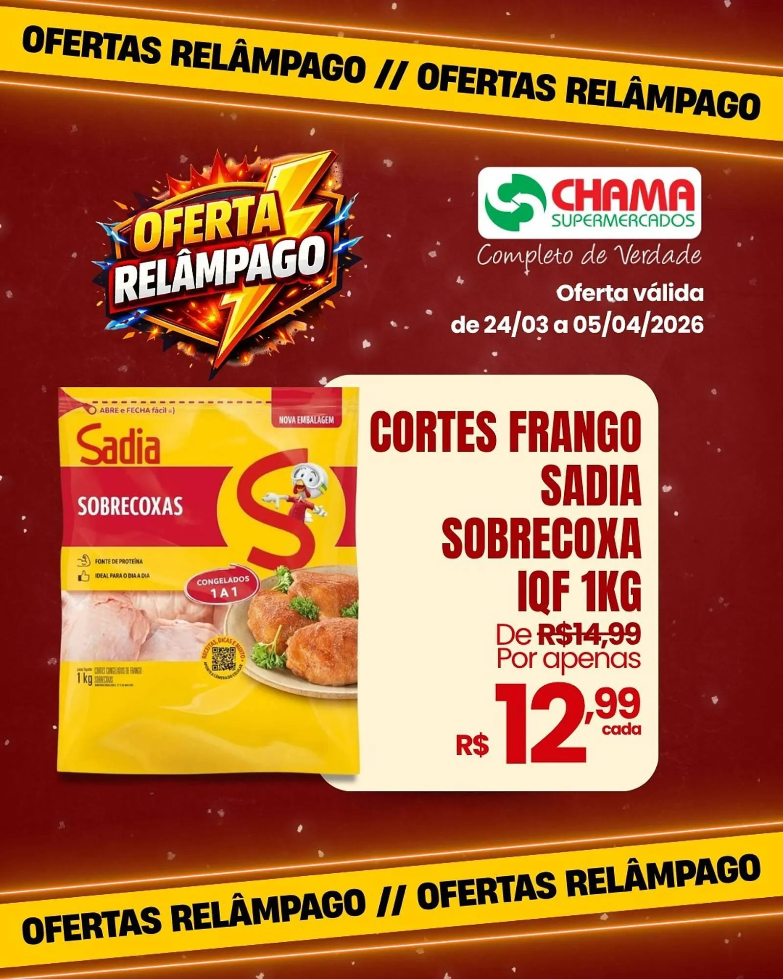 Encarte de Catálogo Chama Supermercados 24 de março até 5 de abril 2026 - Pagina 3