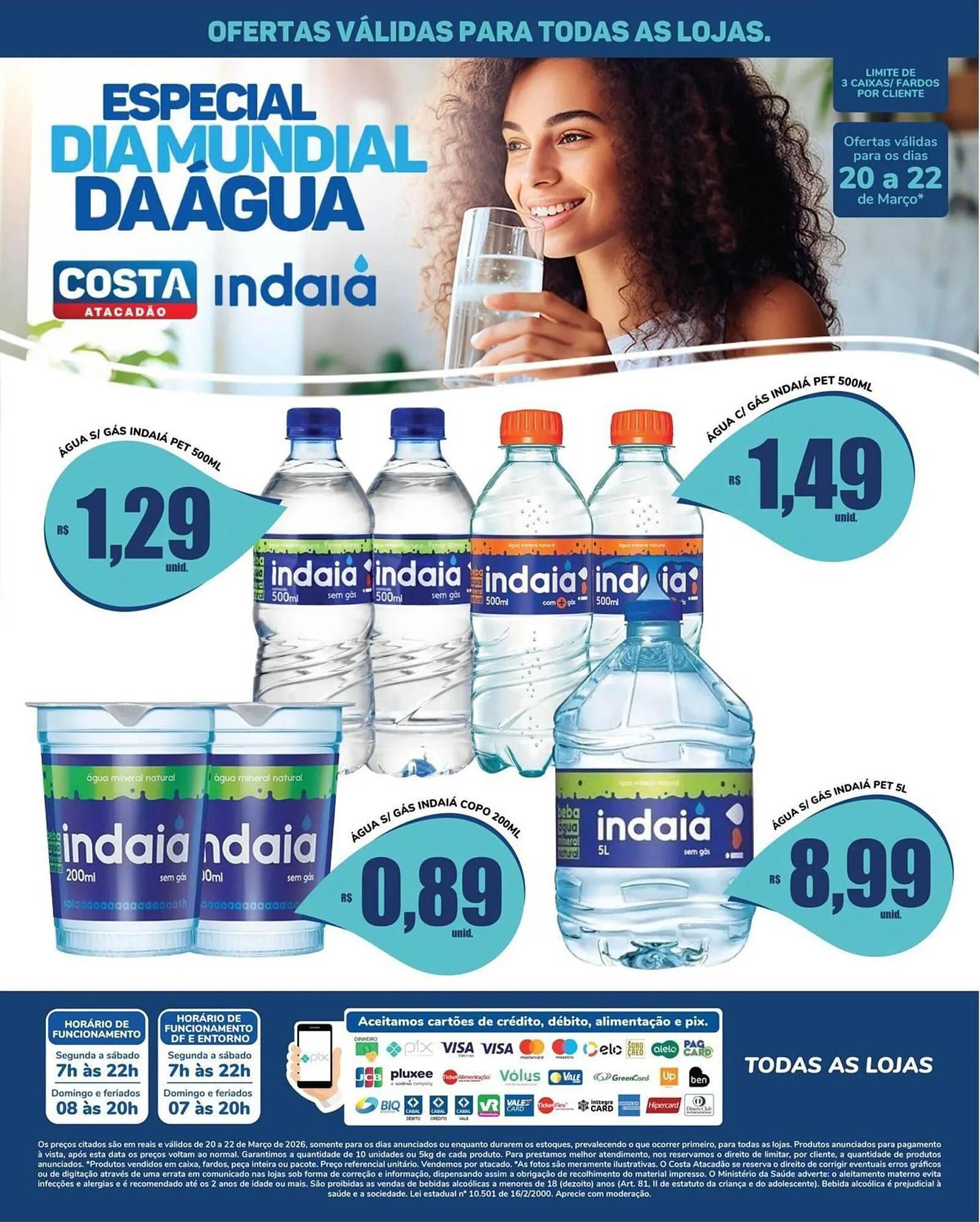 Encarte de Tabloide Costa Atacadão 20 de março até 22 de março 2026 - Pagina 1