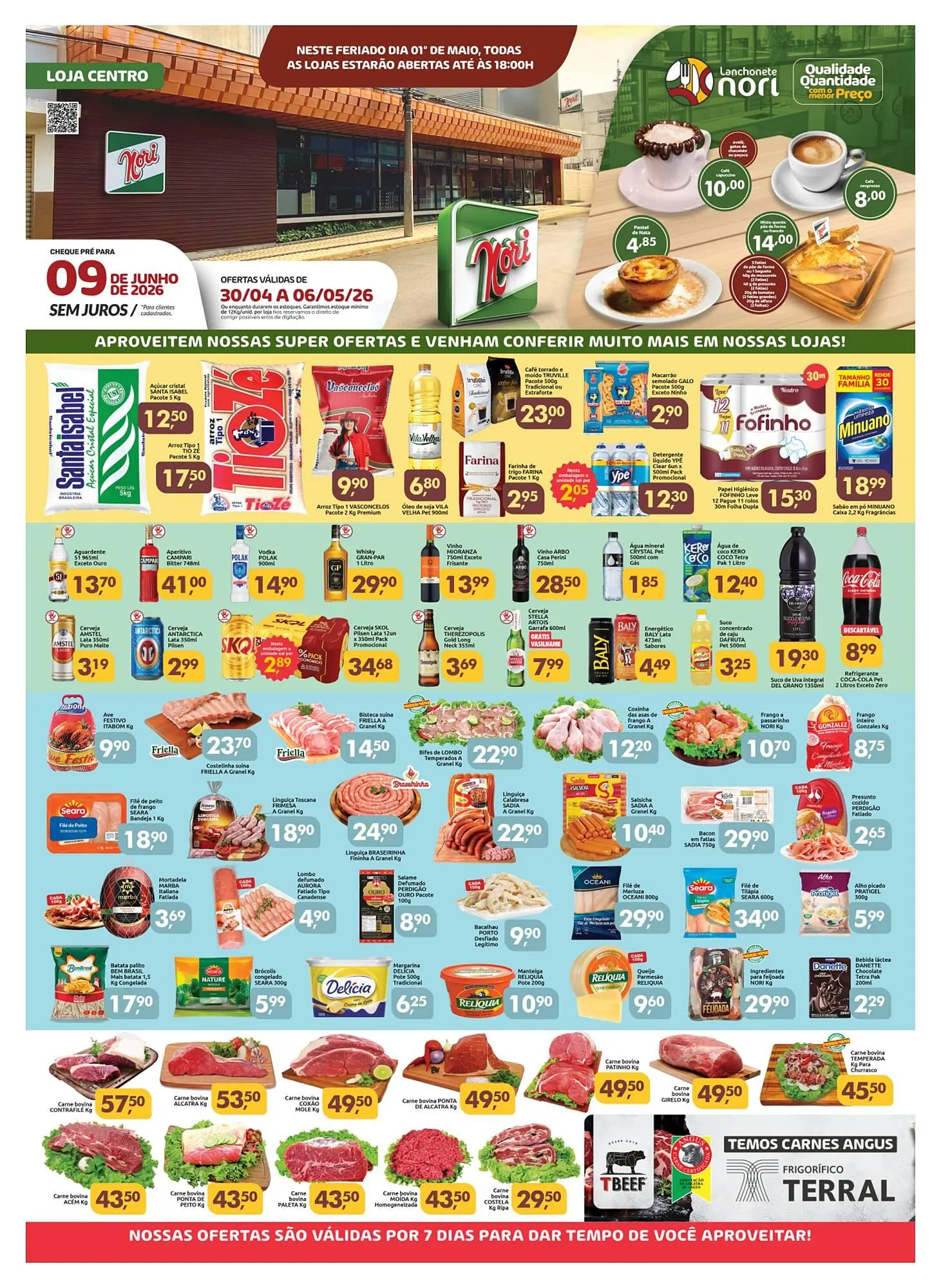 Encarte de Catálogo Supermercados Nori 30 de abril até 6 de maio 2026 - Pagina 1