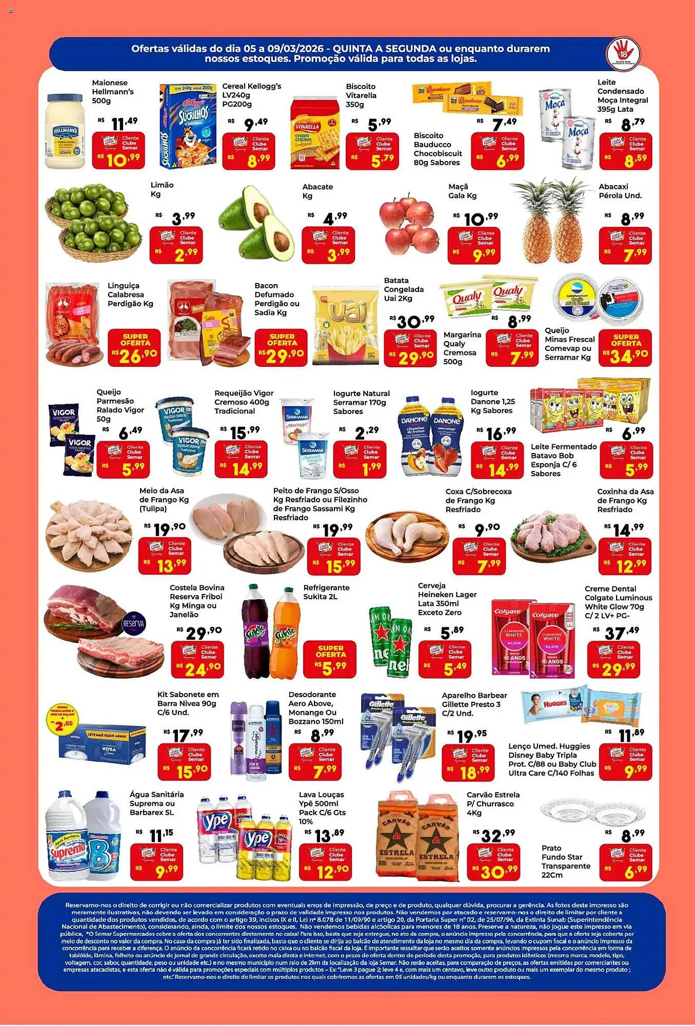 Encarte de Folheto Semar Supermercado 5 de março até 9 de março 2026 - Pagina 2