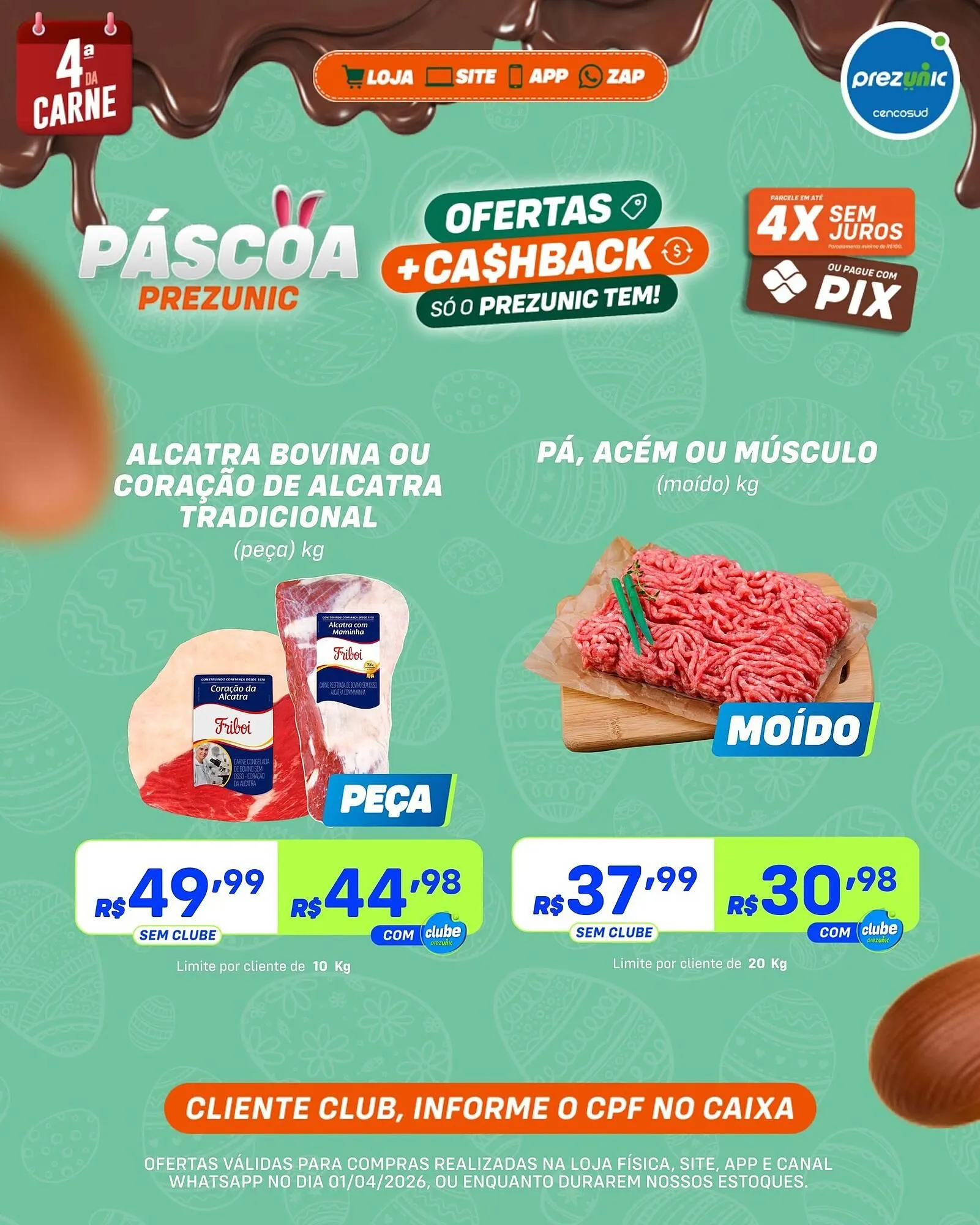 Encarte de Encarte Prezunic 1 de abril até 1 de abril 2026 - Pagina 1