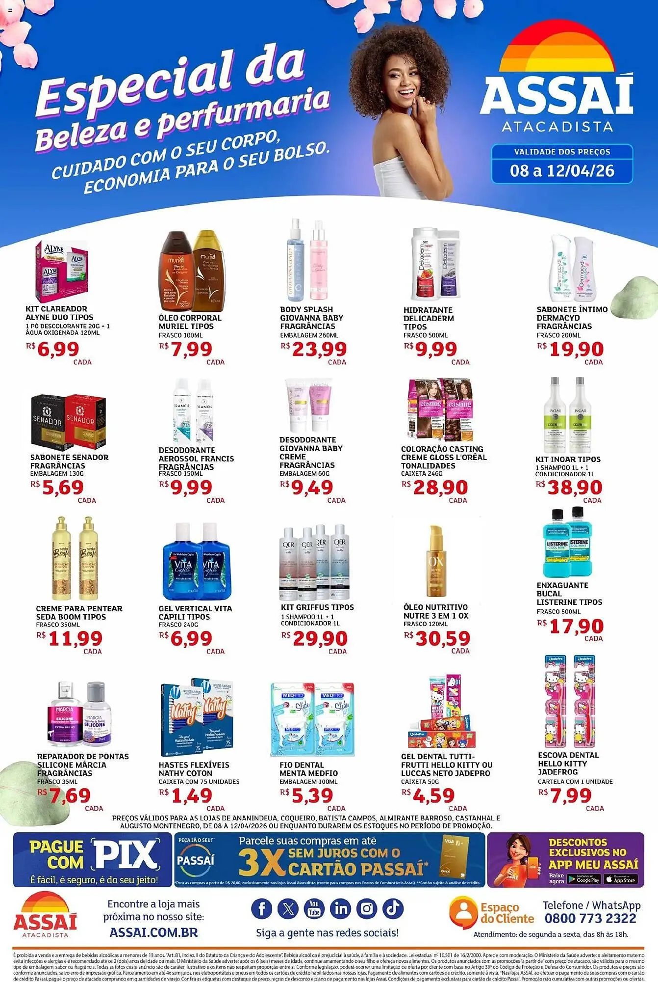 Encarte de Encarte Assaí Atacadista 8 de abril até 12 de abril 2026 - Pagina 1