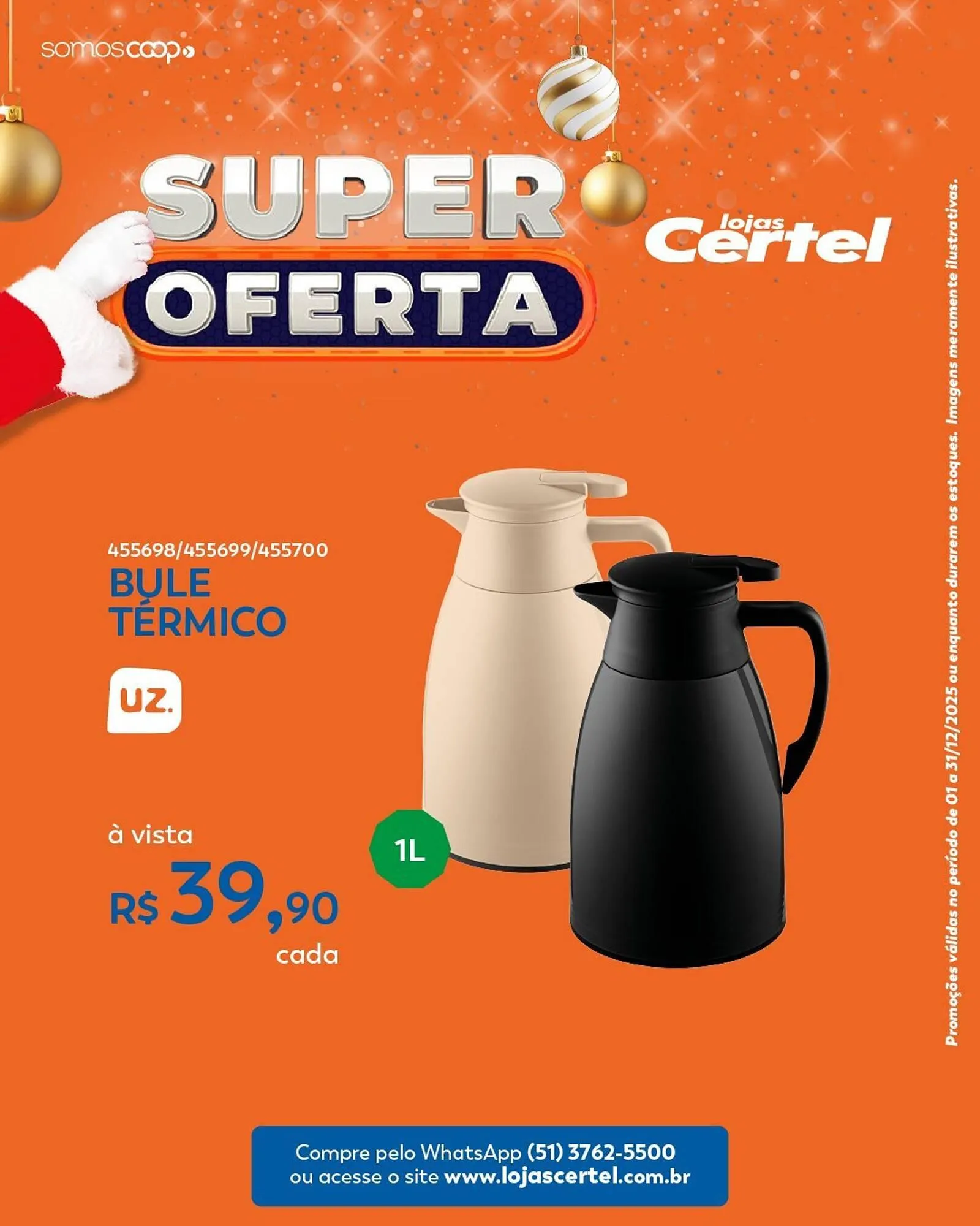 Encarte de Folheto Lojas Certel 17 de dezembro até 31 de dezembro 2025 - Pagina 1